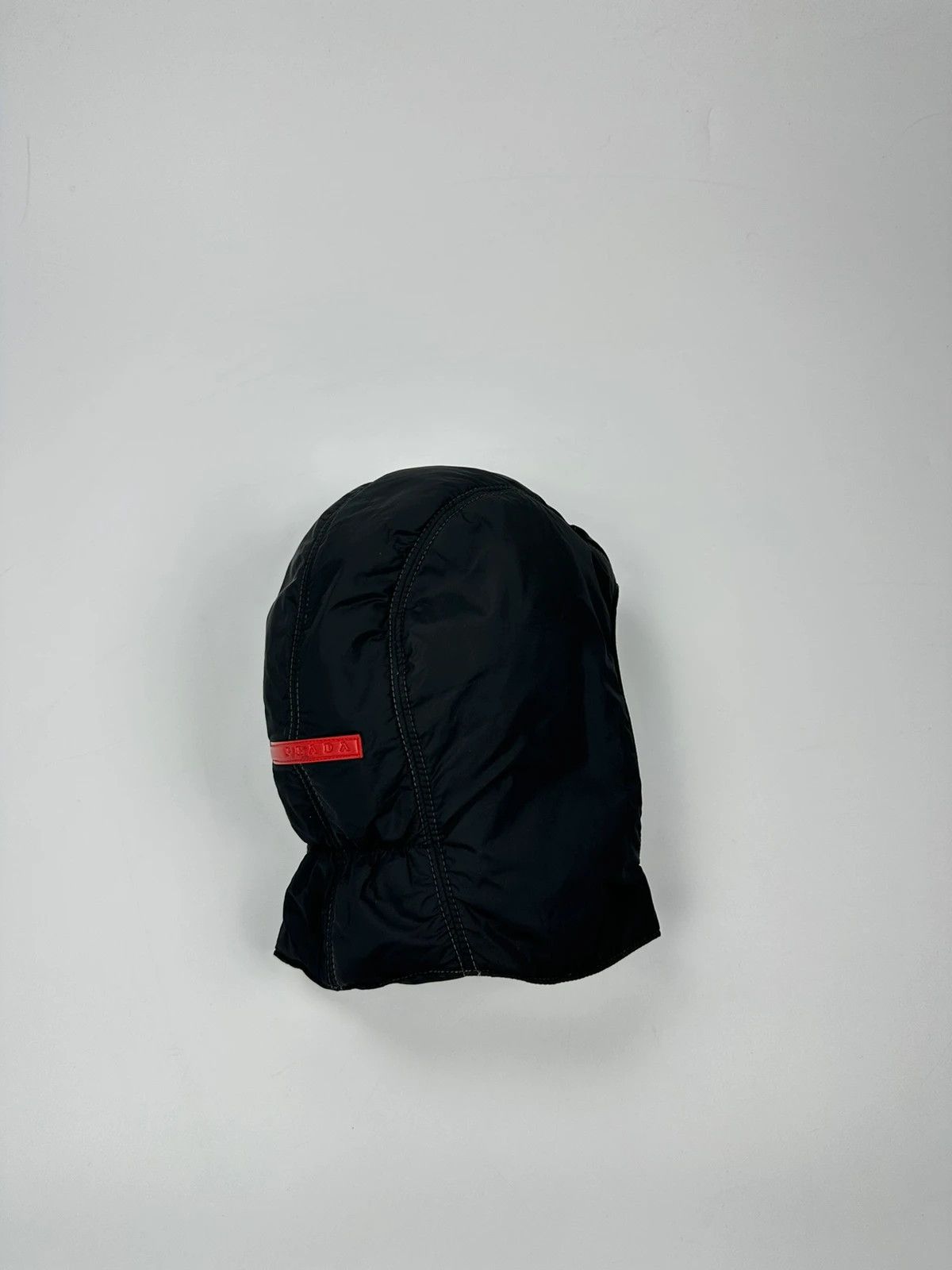 Prada Prada Sport FW99 Black Nylon Hood Mask Size ONE SIZE - 6 Thumbnail