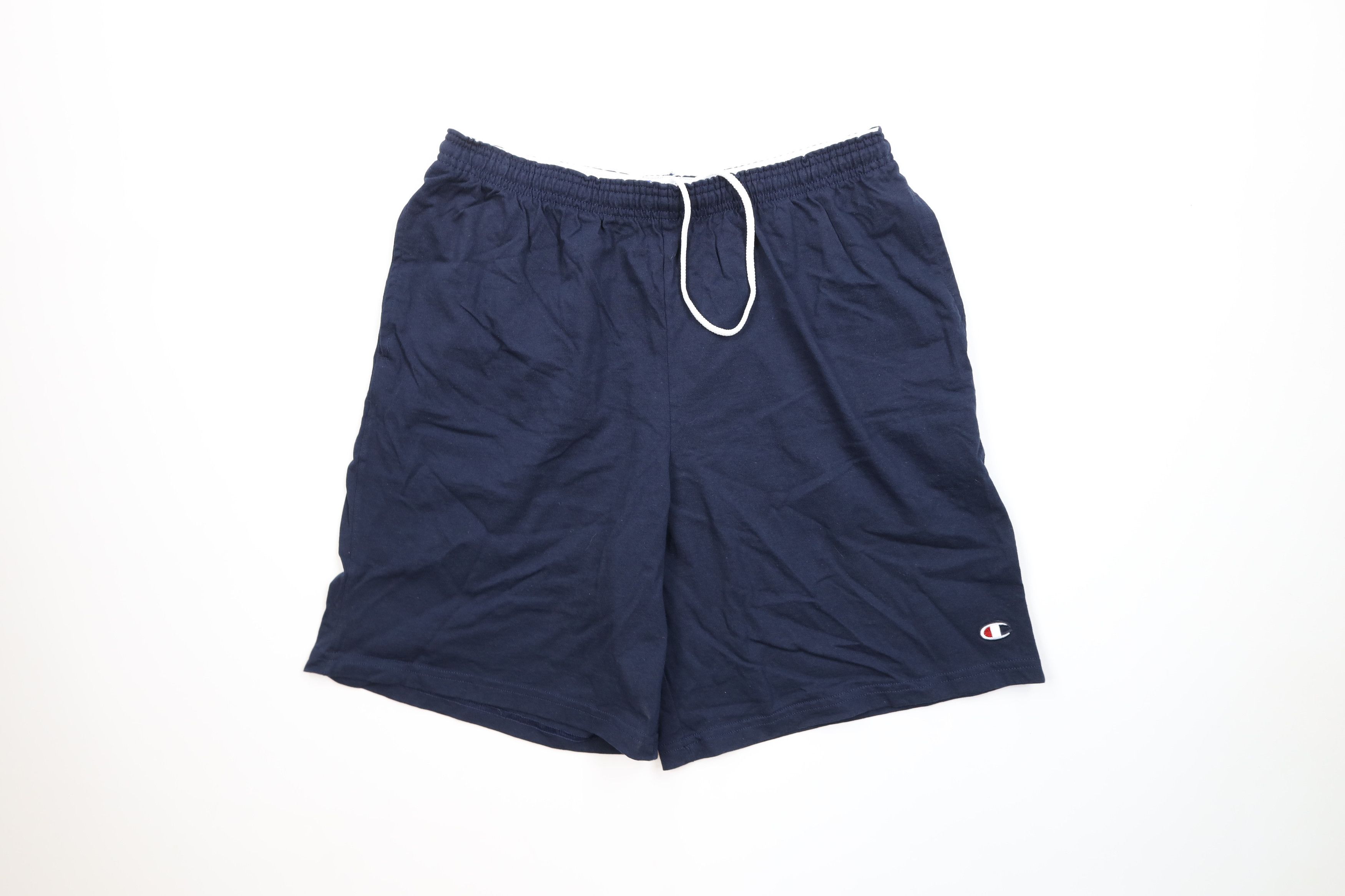 Champion Vintage Champion Classic Logo Above Knee Shorts Blue Cotton Size US 34 / EU 50 - 1 Thumbnail