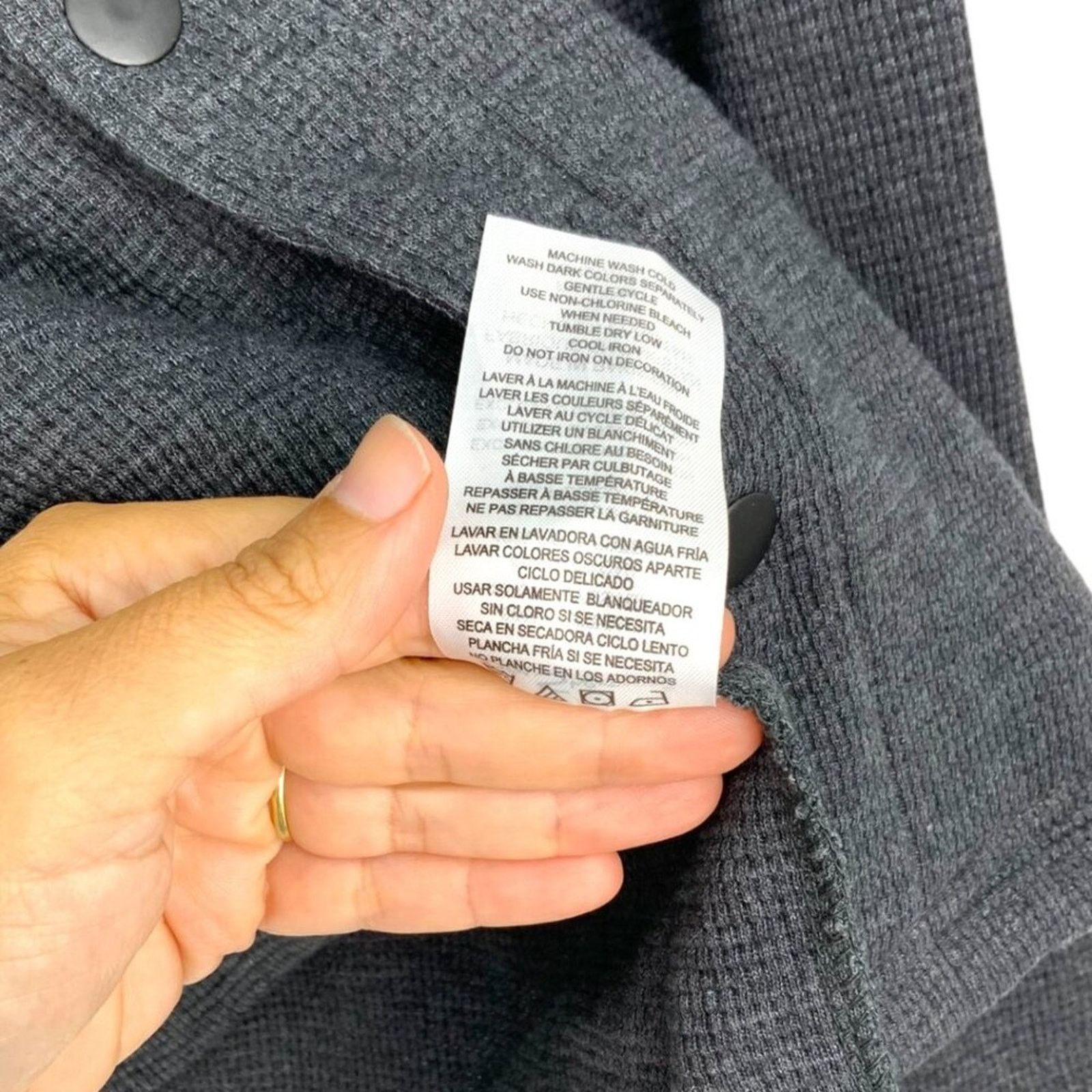 Ben Sherman Ben Sherman Waffle Weave Shirt Jacket Gray Size Medium NWOT Size US M / EU 48-50 / 2 - 7 Thumbnail