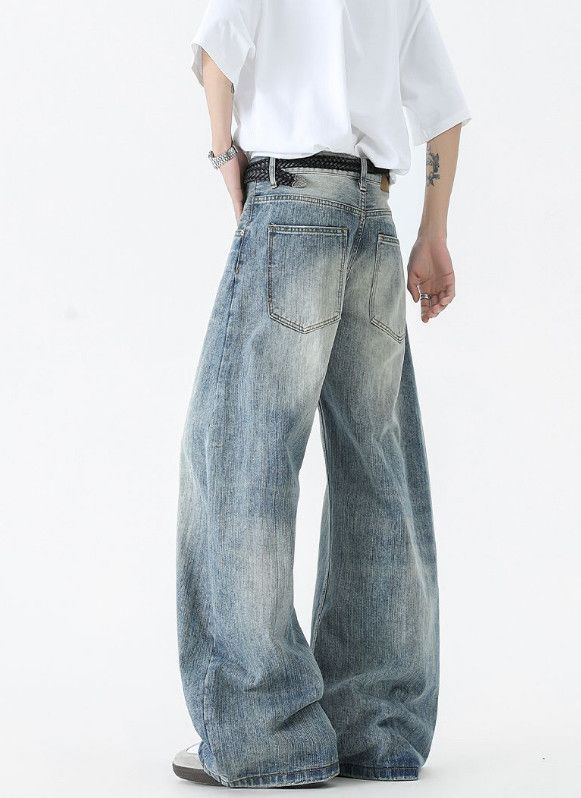 Vintage American-style men's loose straight-leg baggy jeans Size US 32 / EU 48 - 5 Thumbnail