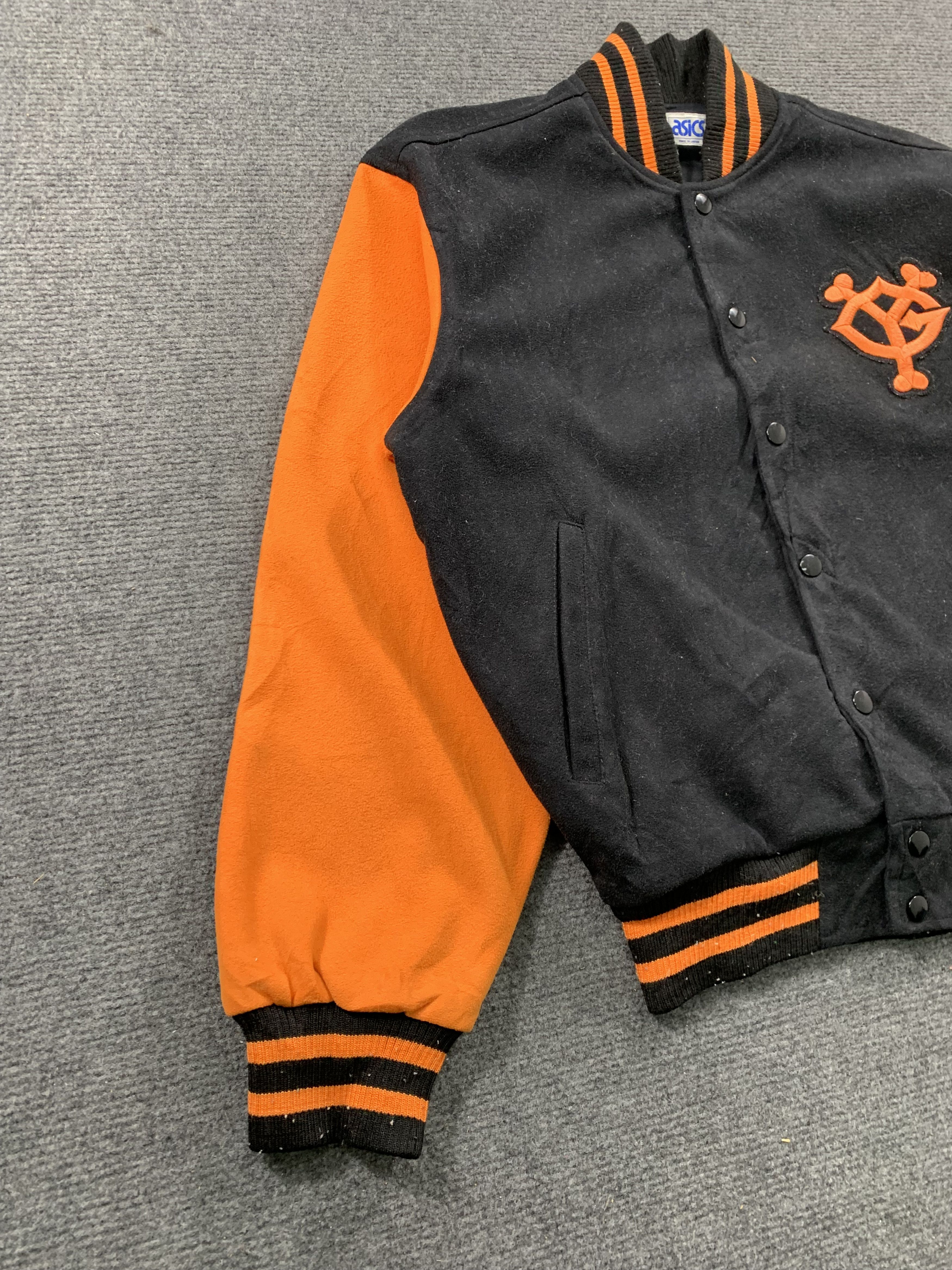 Asics Vintage Asisc Button Up Wool Varsity Jacket Size US M / EU 48-50 / 2 - 6 Thumbnail
