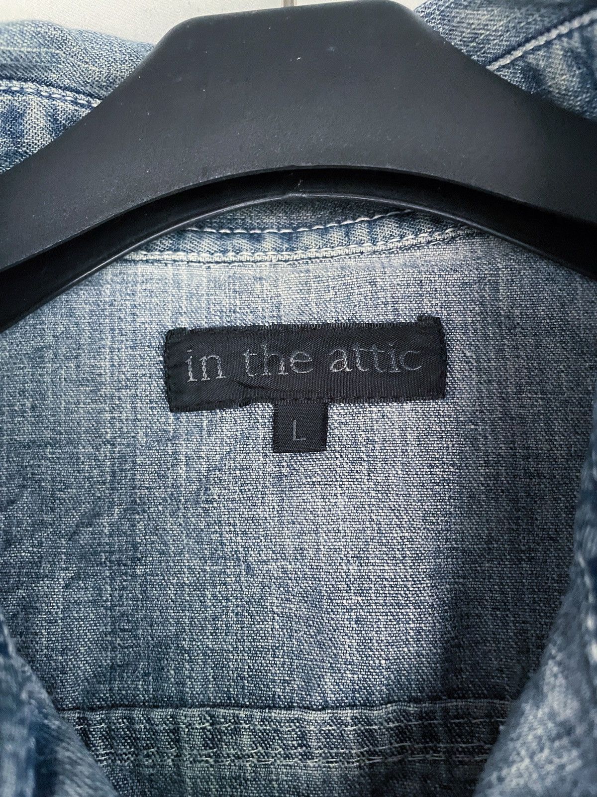 In The Attic IN THE ATTIC DENIM WASHED BUTTON DOWN SHIRT Size US S / EU 44-46 / 1 - 6 Thumbnail