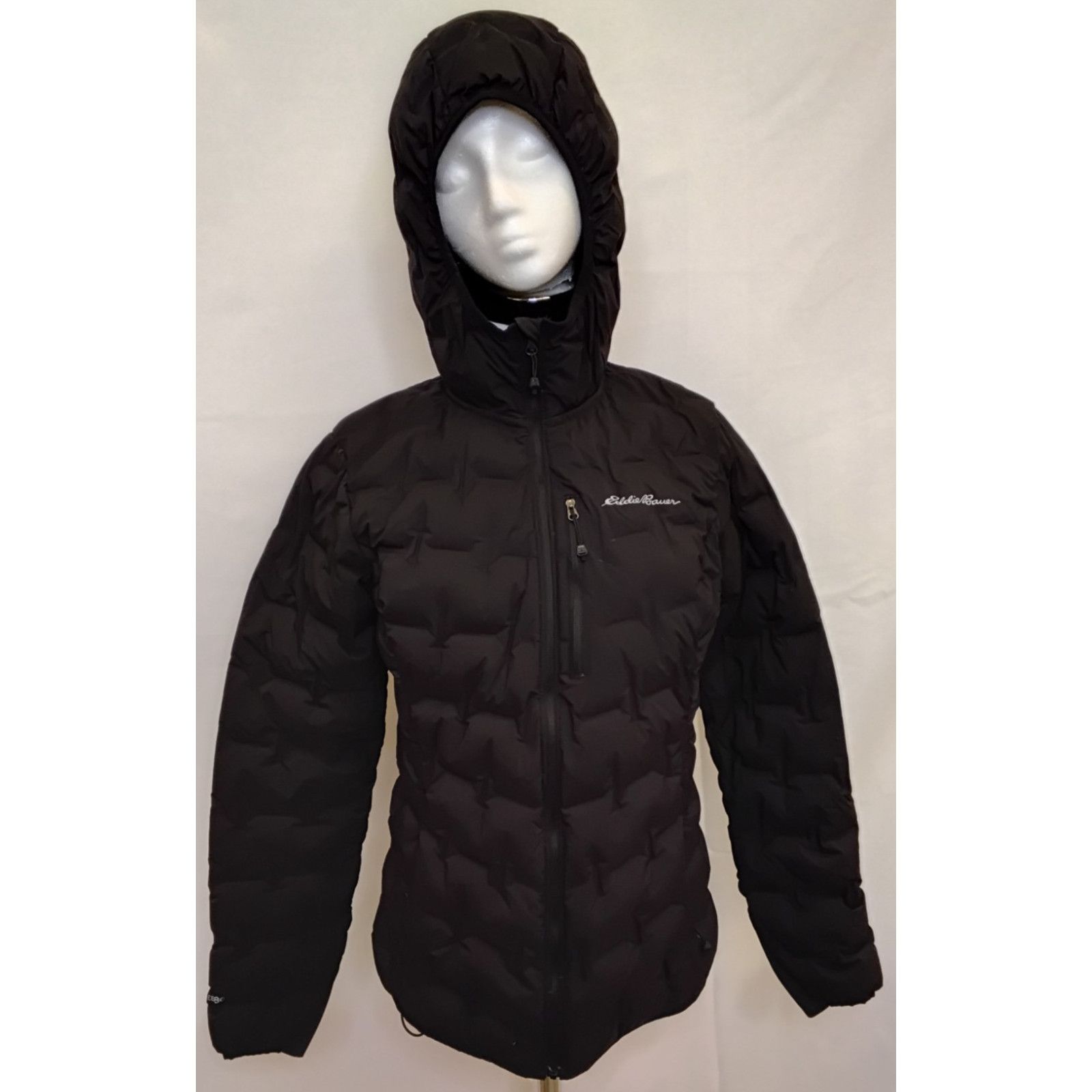 Eddie Bauer Eddie Bauer Down Jacket Women's Small Black Full Zip Hooded Size S / US 4 / IT 40 - 2 Thumbnail