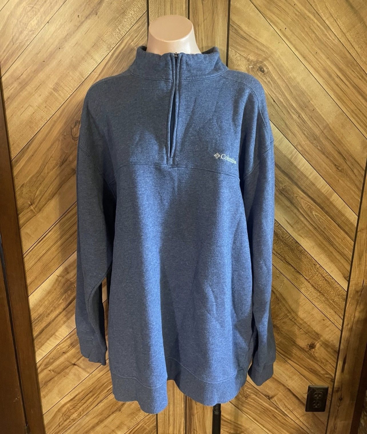 Columbia Columbia Men’s XXL Hart Mountain II Blue Half Zip Sweatshirt Size US XXL / EU 58 / 5 - 2 Thumbnail