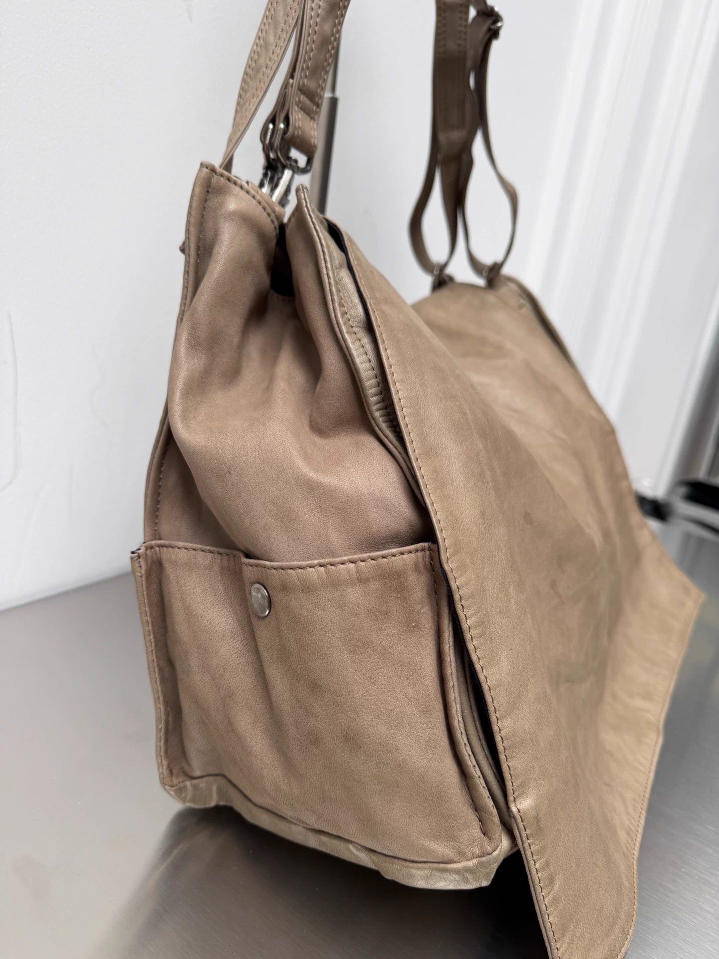 Yohji Yamamoto Yohji Yamamoto Y's Horsehide Beige Flap 2way crossbody Size ONE SIZE - 4 Thumbnail