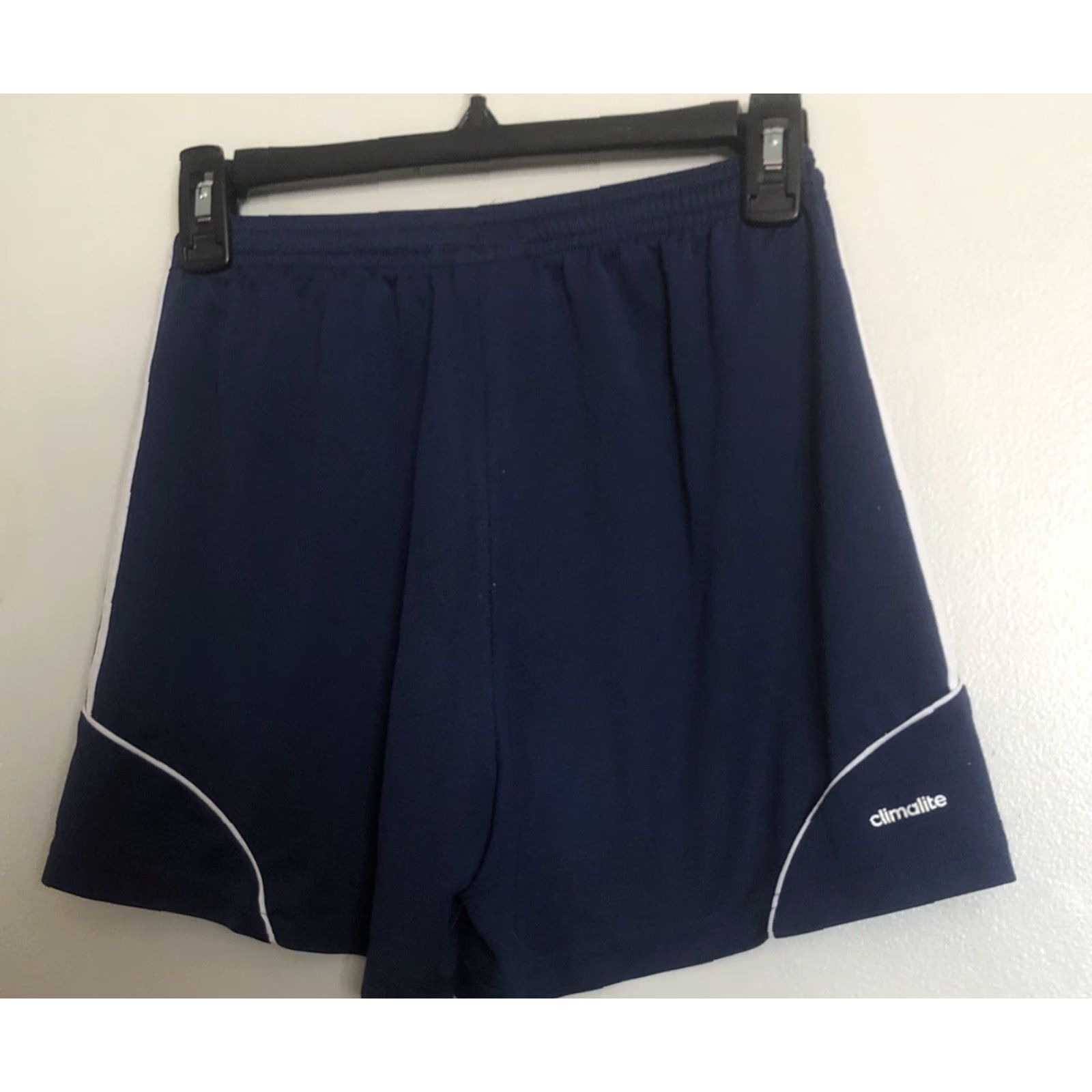 Adidas Adidas Climalite Running Shorts Women S White Striped Sides Athletic Workout Size 28" / US 6 / IT 42 - 3 Thumbnail