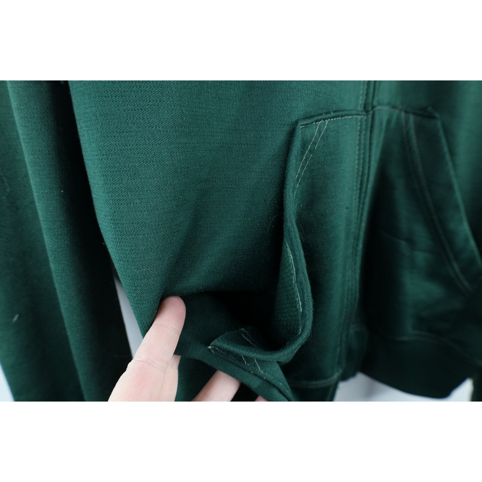 Vintage Vintage 70s Streetwear Thermal Waffle Knit Lined Hoodie USA Size US L / EU 52-54 / 3 - 6 Thumbnail