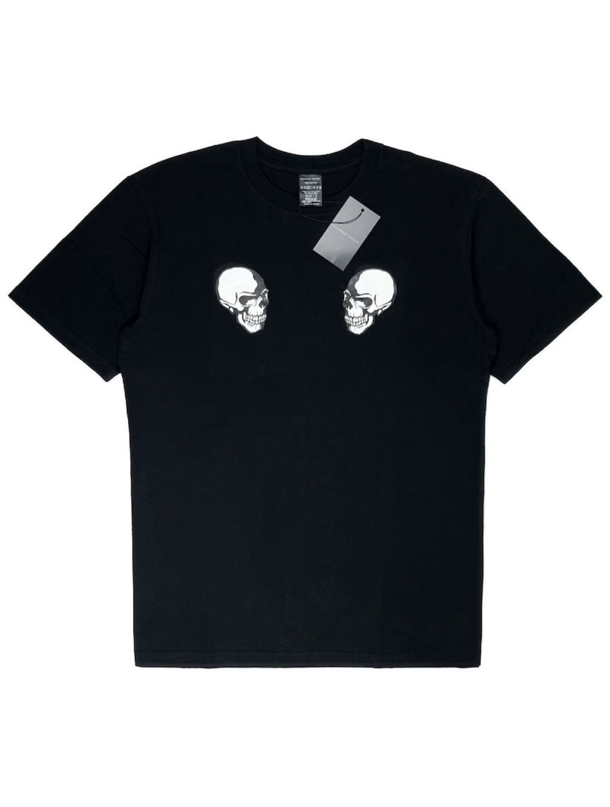 image of Number N Ine Number (N)Ine Double Skull The Clash Black Tee Size 3, Men's