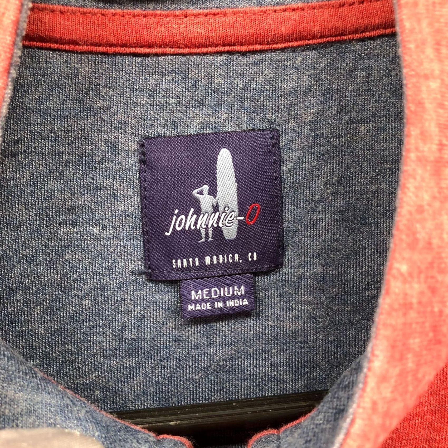 johnnie-O Johnnie-O 1/4 Zip Sweatshirt Mens M Ginger/Red Pullover Lightweight Modal Blend Shirt Size US M / EU 48-50 / 2 - 5 Thumbnail