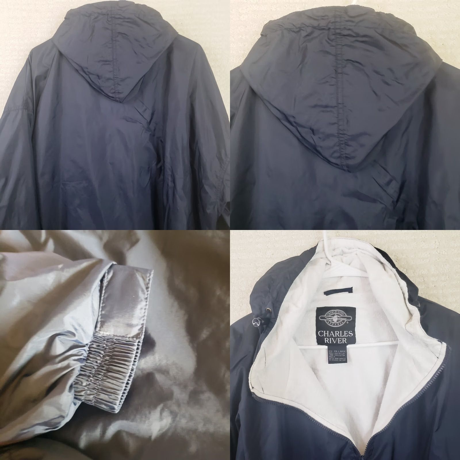 Vintage Charles River Windbreaker Hooded Jacket Men's 2XL Clemson Tigers Orange Black Logo Zipper Embroidered Mid-Length Coat Coat/Outerwear Jacket Size US XXL / EU 58 / 5 - 9 Thumbnail