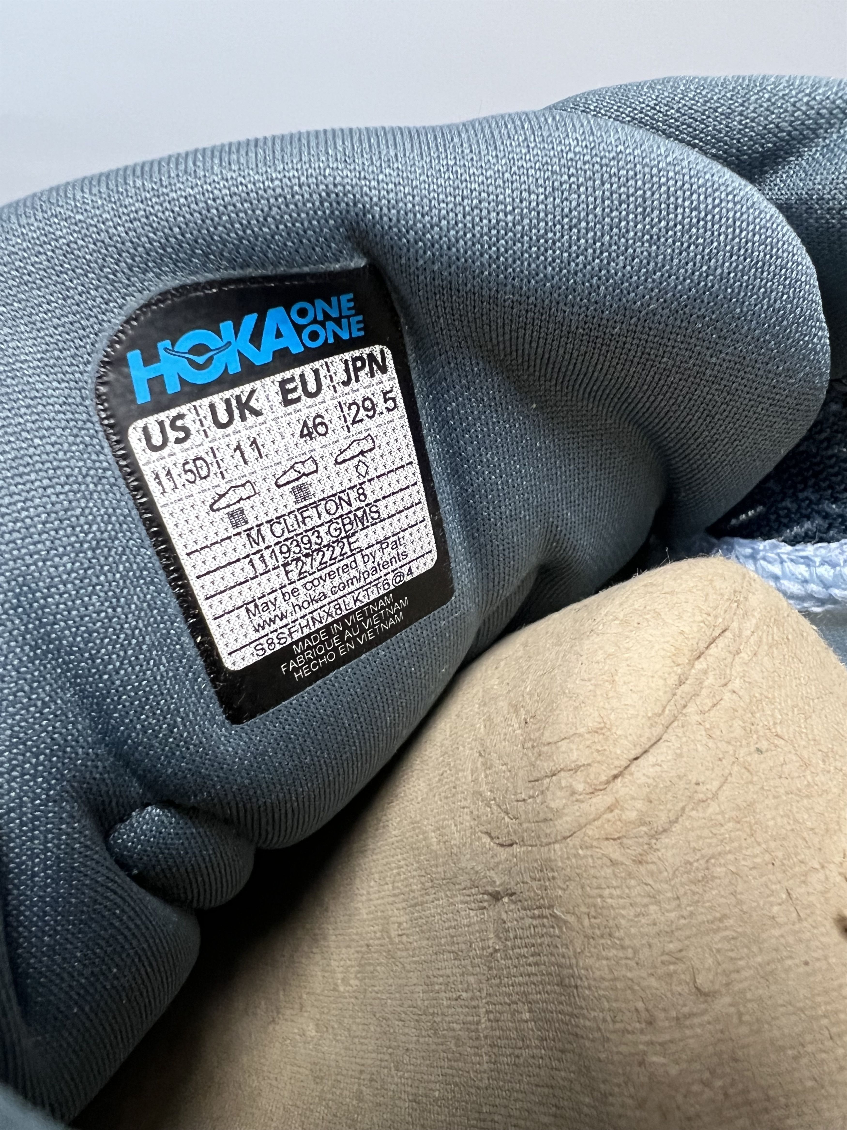 Hoka 11.5D Hoka One One Clifton 8 Men's Running Shoes Walking Gym Size US 11.5 / EU 44-45 - 7 Thumbnail