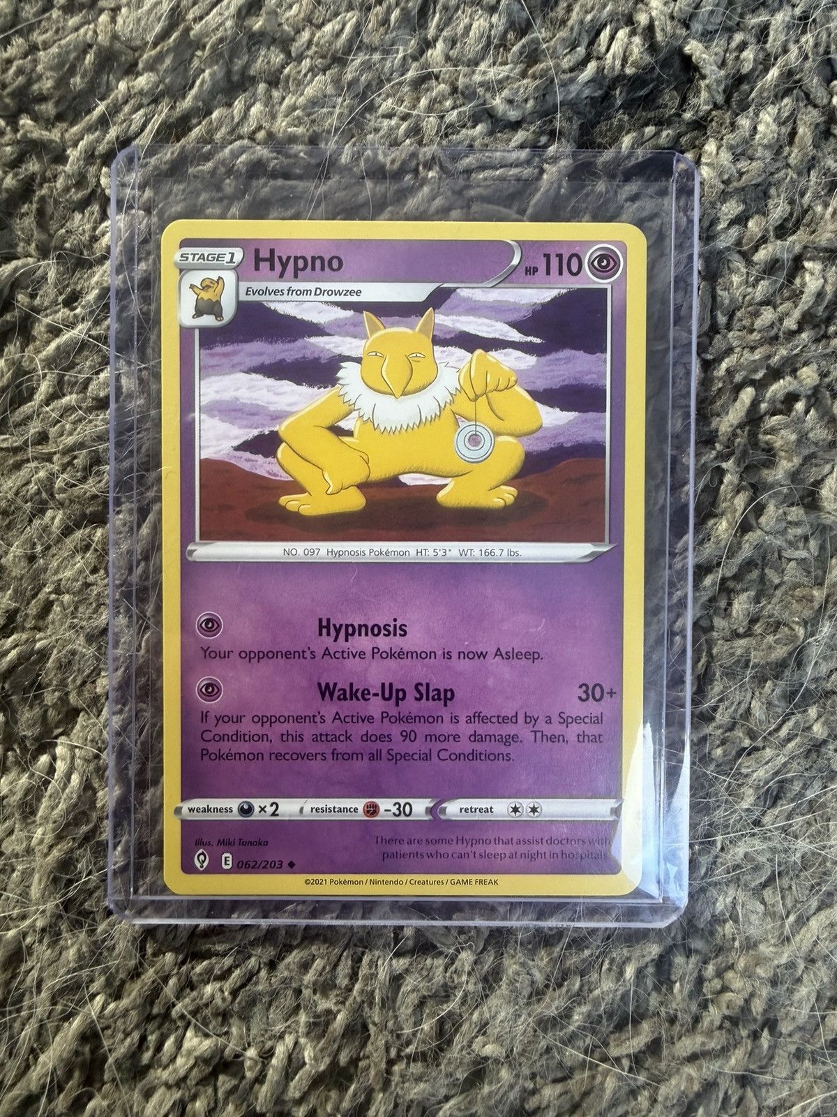 Pokemon 2021 Pokémon Hypno Card Size ONE SIZE - 1 Thumbnail