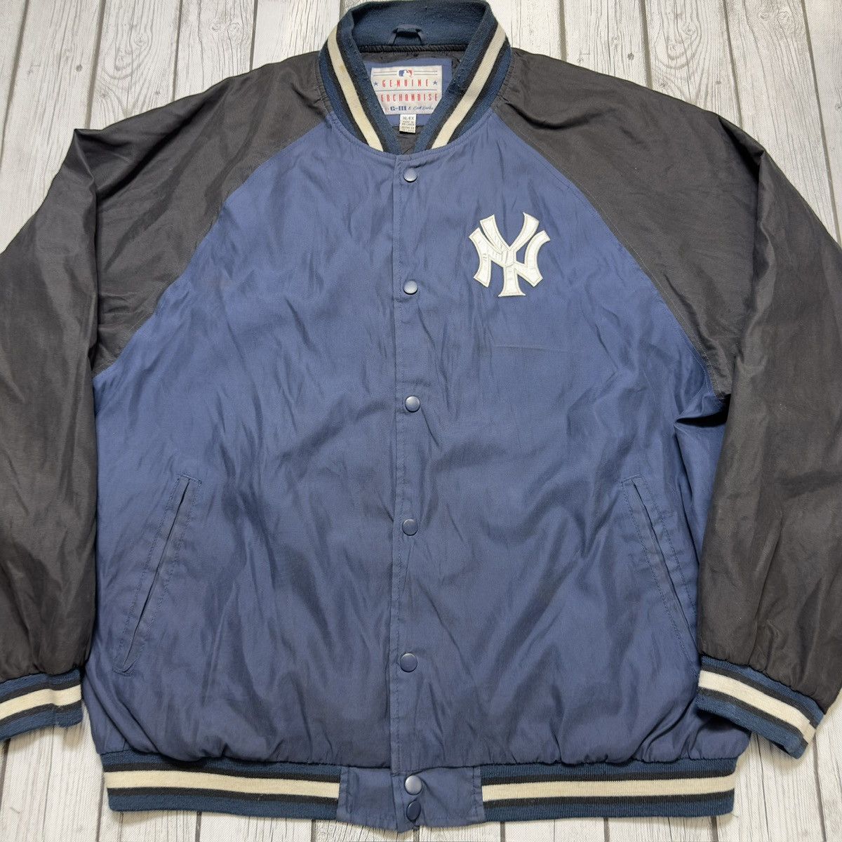 G-III × MLB × Vintage Vintage New York Yankees jacket Size US XL / EU 56 / 4 - 3 Thumbnail