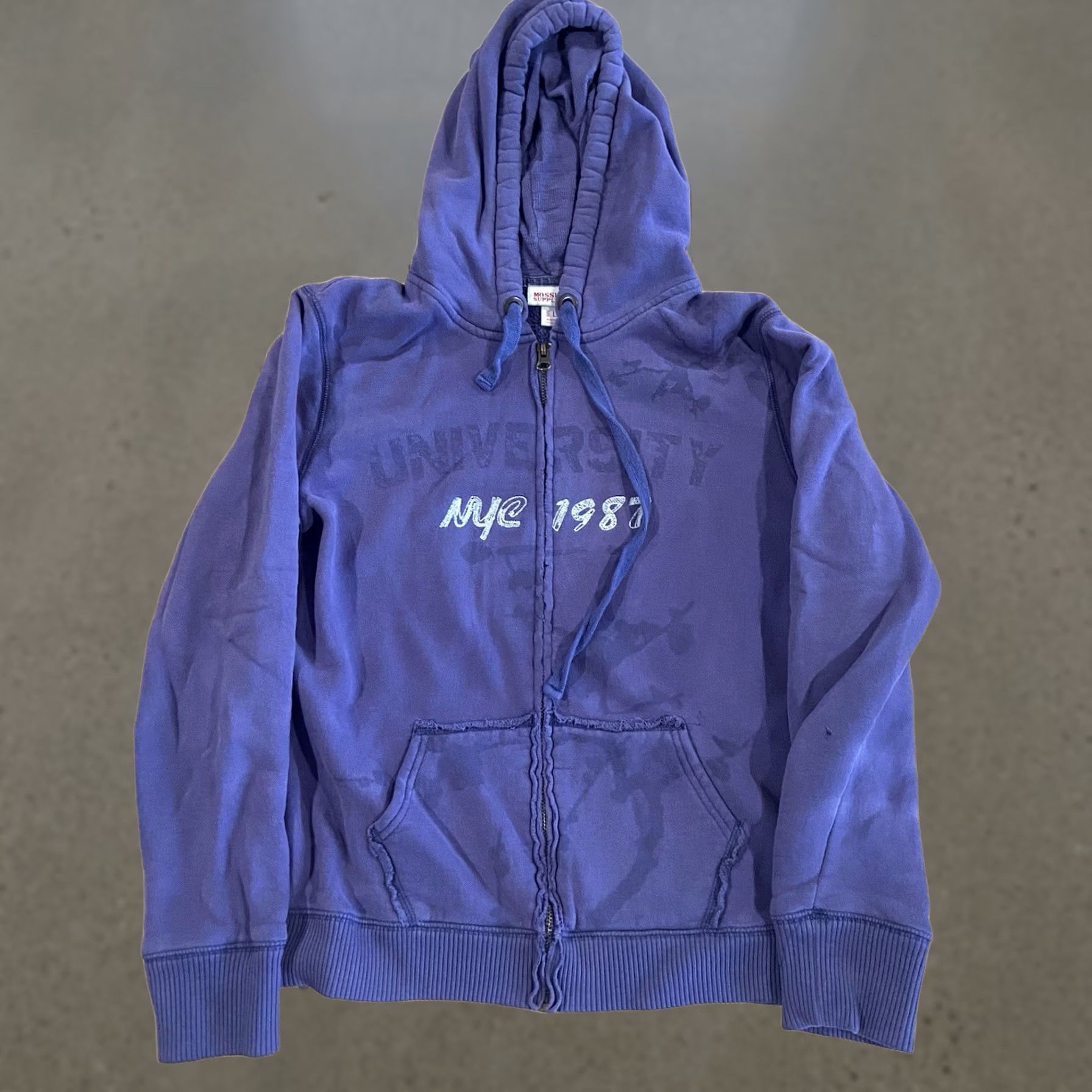 Mossimo Purple Mossimo Hoodie L Regular Zip Full Zip Women 90s Gothic Grunge Love Festival Fall Winter Spring Purple Size L / US 10 / IT 46 - 1 Thumbnail