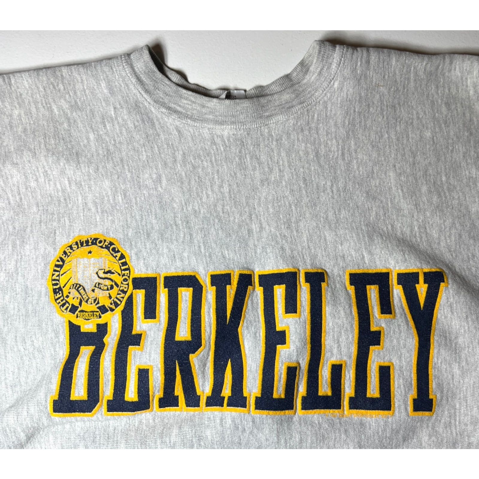 Vintage VINTAGE Desert Sportswear UC Berkeley Sweatshirt Men’s 90s Crew Neck L Gray Logo Pullover Size US L / EU 52-54 / 3 - 4 Thumbnail