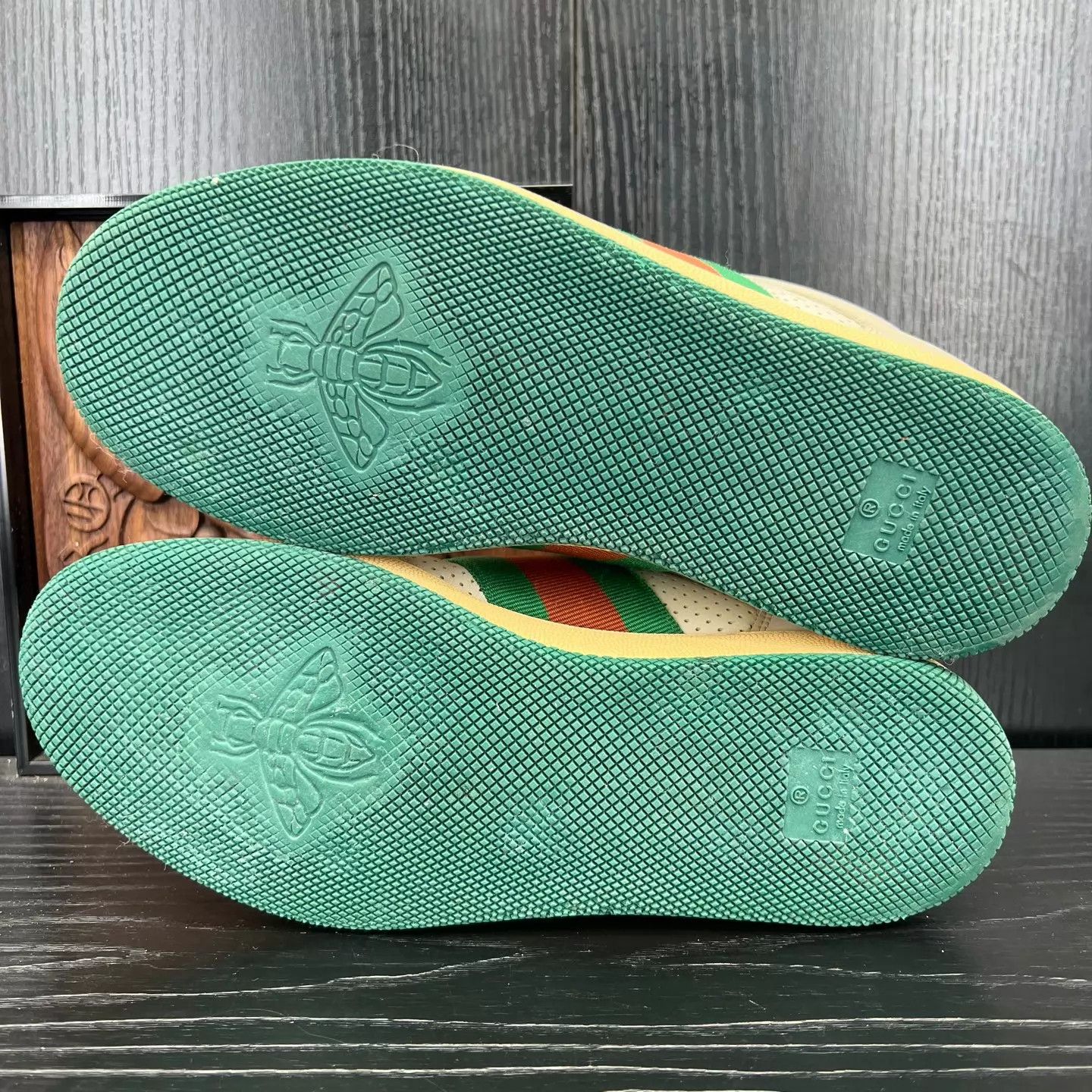 Gucci Gucci Gray Green Dirty Sneaker Uk5/EU39 Size US 6 / EU 39 - 4 Thumbnail