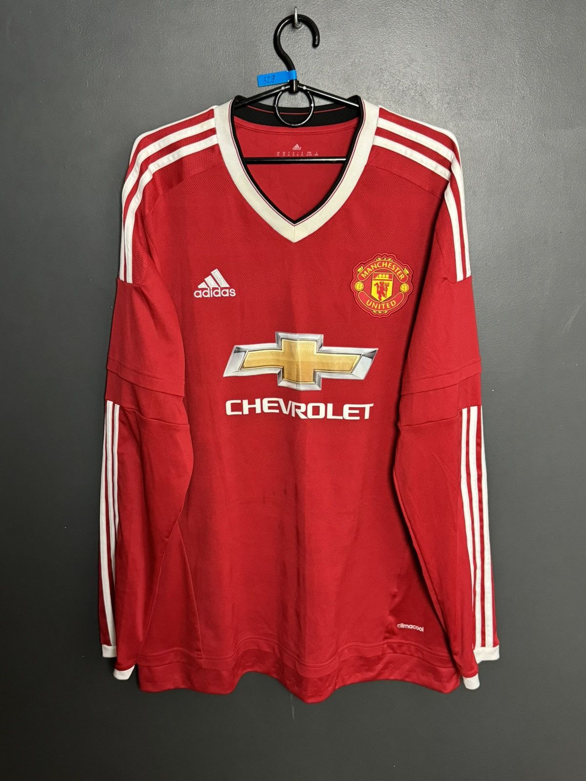 Adidas Manchester United 15/16 Home Football Long Sleeve Jersey Size US XL / EU 56 / 4 - 1 Thumbnail
