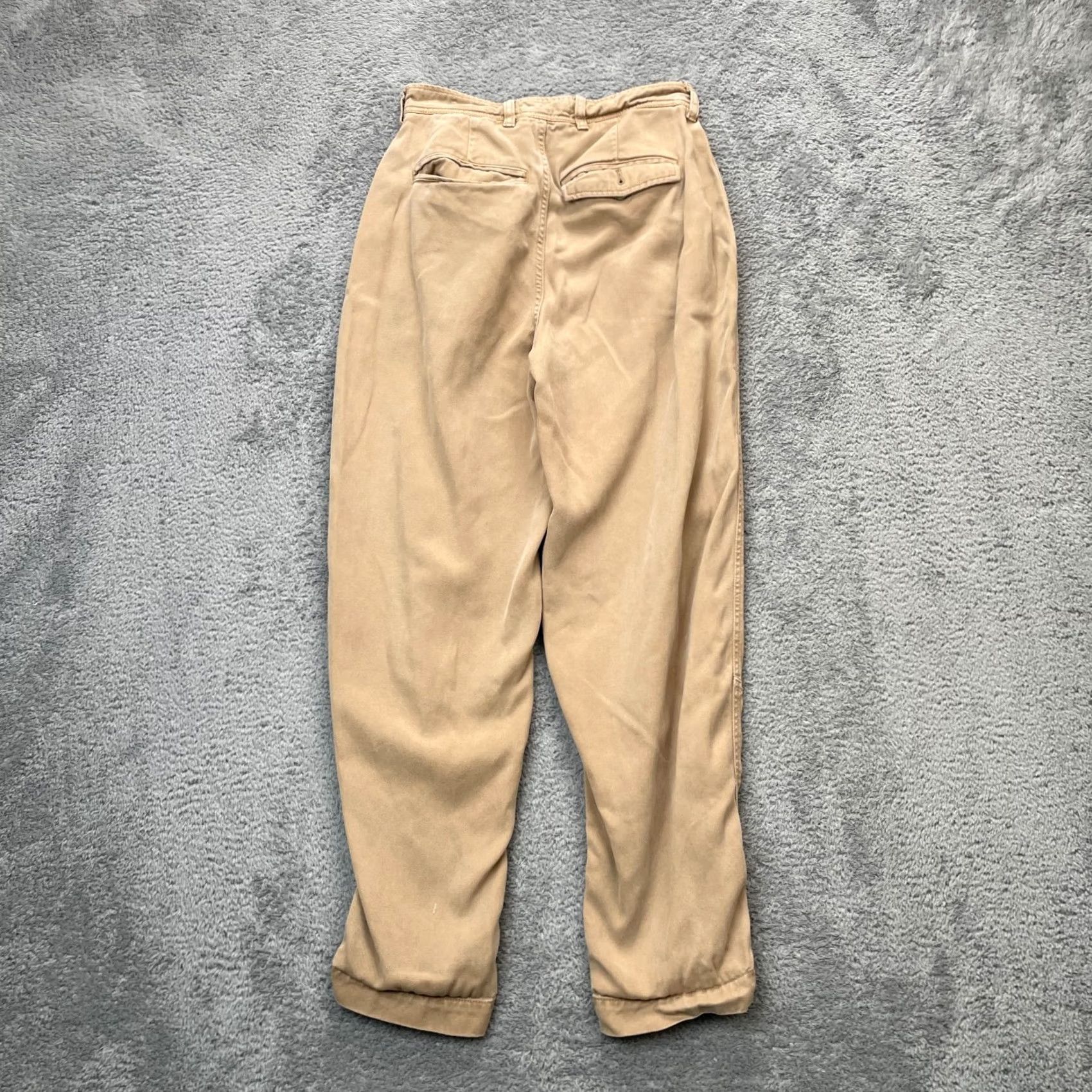 Everlane Everlane Womens Beige Chino Pants Tapered Leg Resort Casual Baggy 00 Size 26" / US 2 / IT 38 - 2 Thumbnail