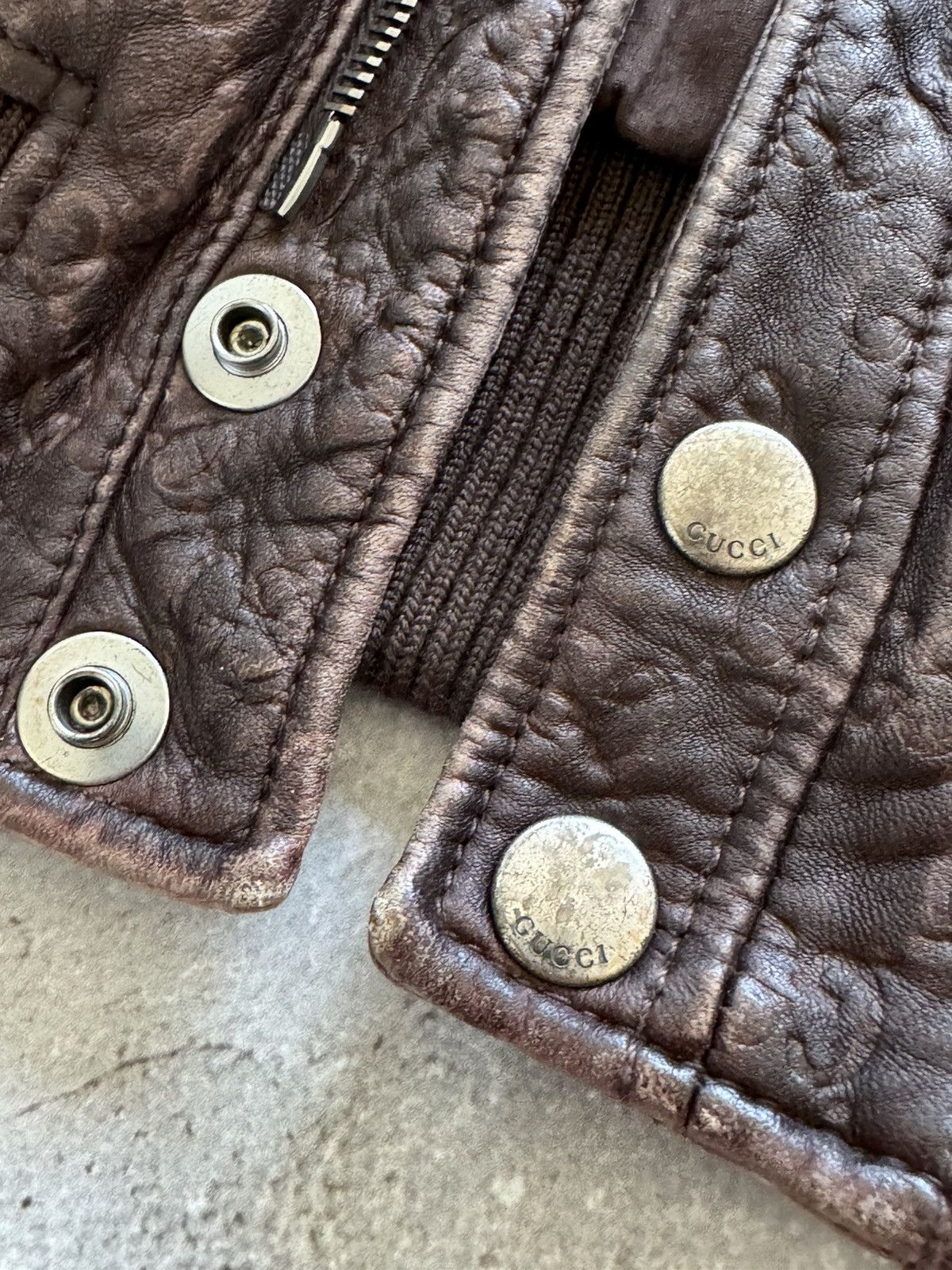 Gucci Gucci guccissma monogram leather biker jacket Size US XXL / EU 58 / 5 - 10 Thumbnail