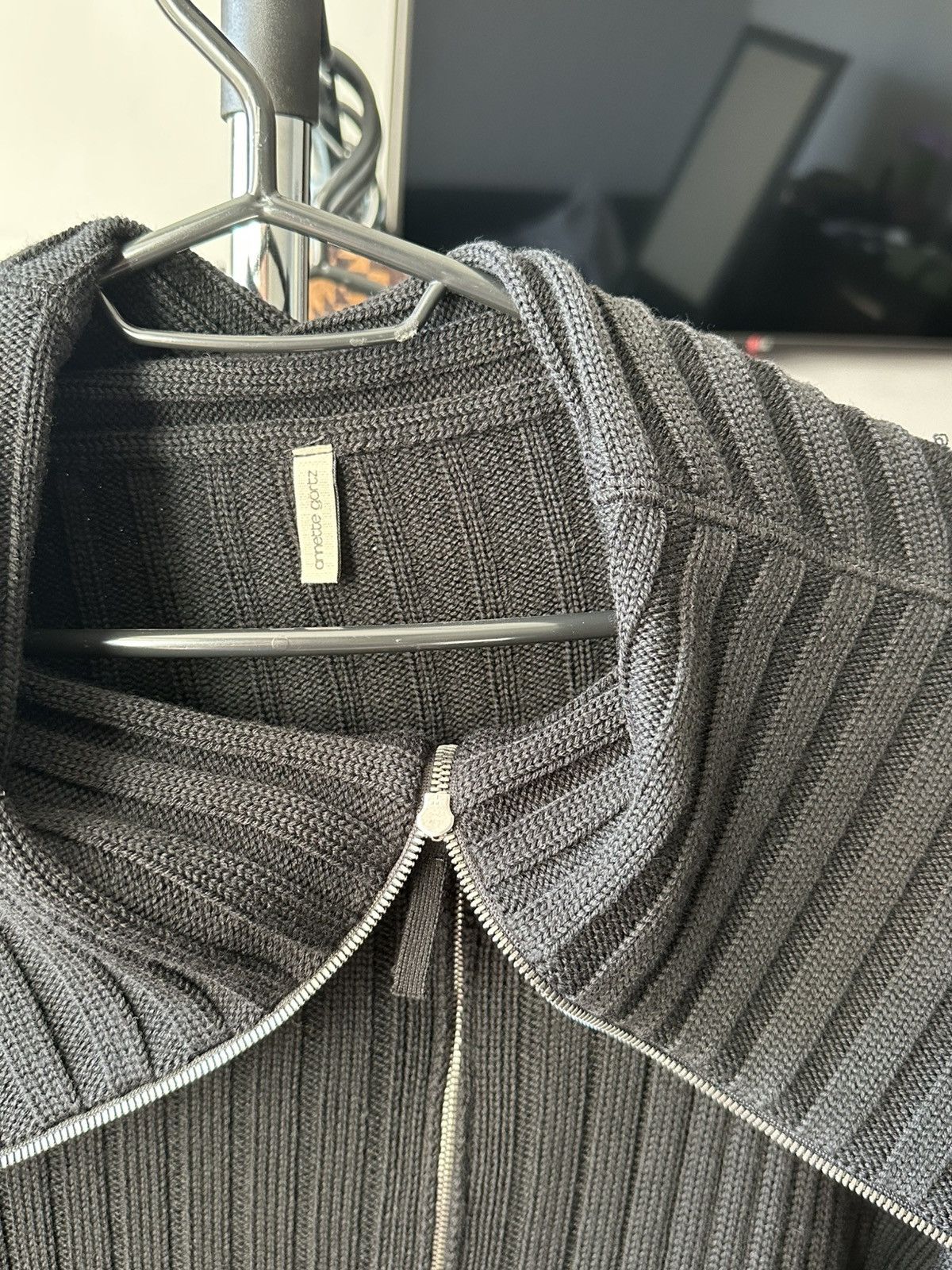 Annette Gortz Annette Görtz Ferry rib‑knit sweater with stand collar Size L / US 10 / IT 46 - 13 Thumbnail