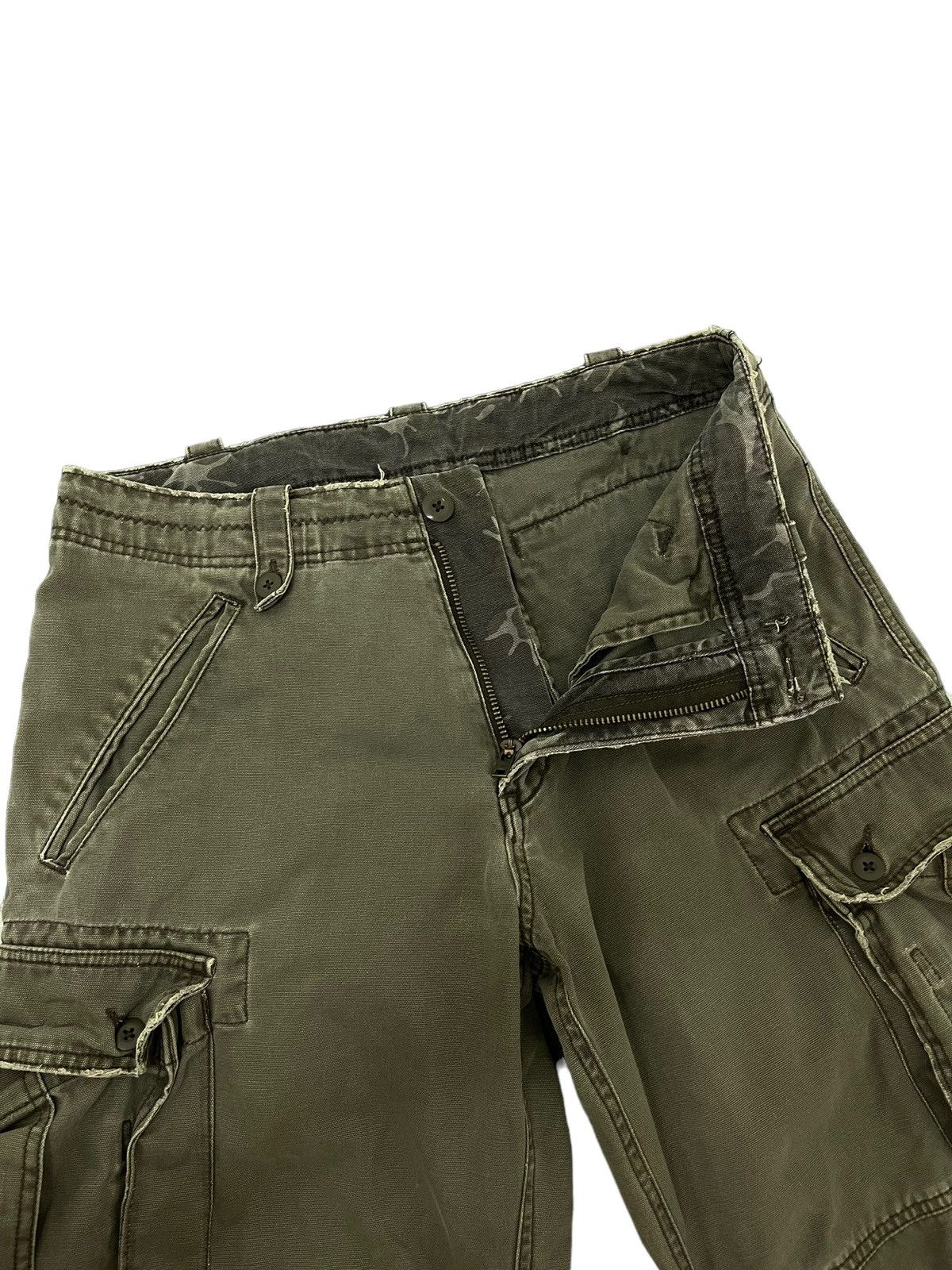 Japanese Brand Wide Cargo Sunny Cloud Cotton Canvas Military 7🟦2 Size US 31 - 9 Thumbnail