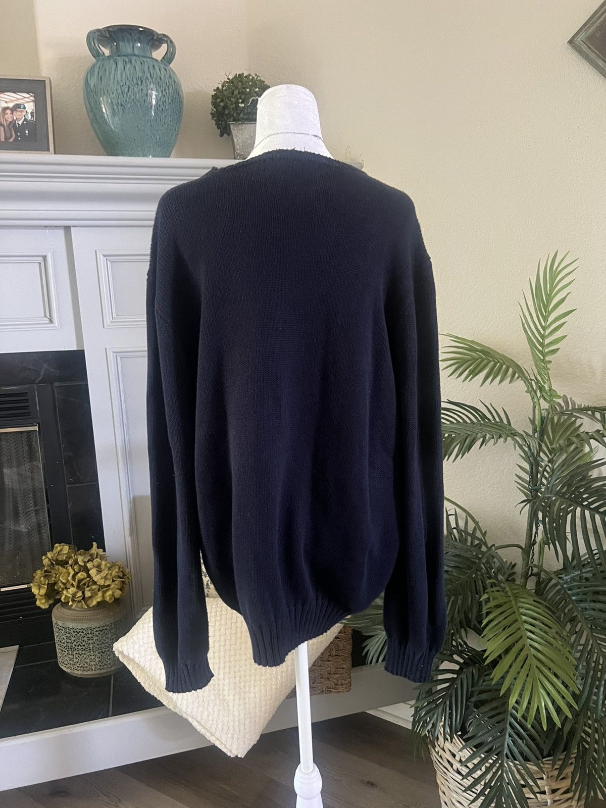 Polo Ralph Lauren VTG Polo Ralph Lauren RRL Navy Knit Sweater XL Size US XL / EU 56 / 4 - 5 Thumbnail