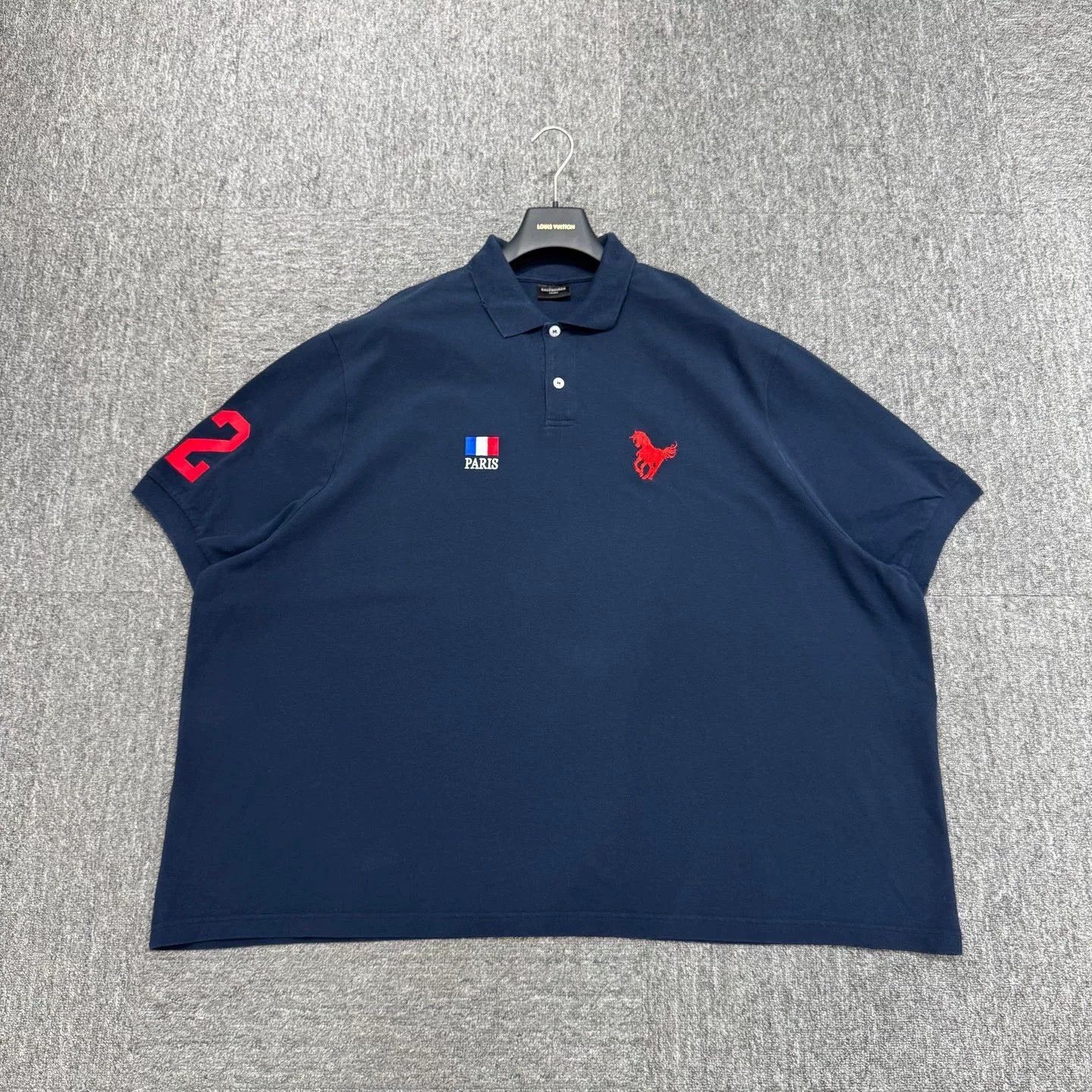 Balenciaga Balenciaga Embroidered Logo Polo Shirt Size US XXL / EU 58 / 5 - 1 Thumbnail