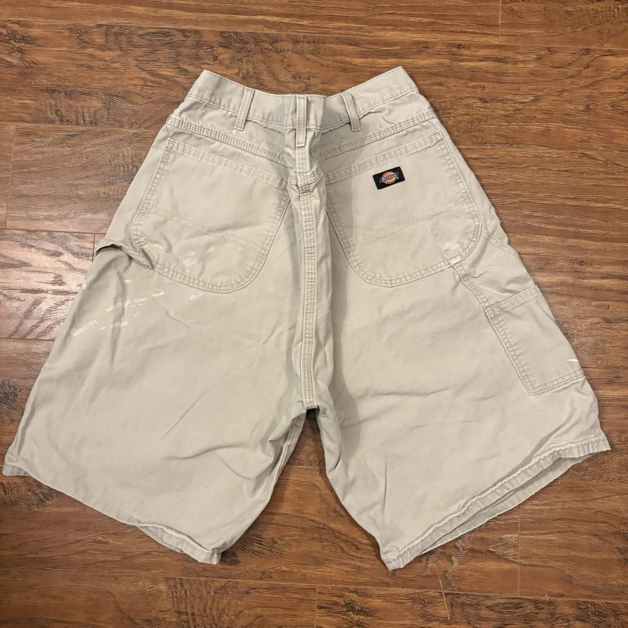 Dickies Crazy Vintage Y2K/2000s Dickies Paint Splatter Workwear Khaki Grunge Cargo Shorts! Size US 40 / EU 56 - 2 Thumbnail