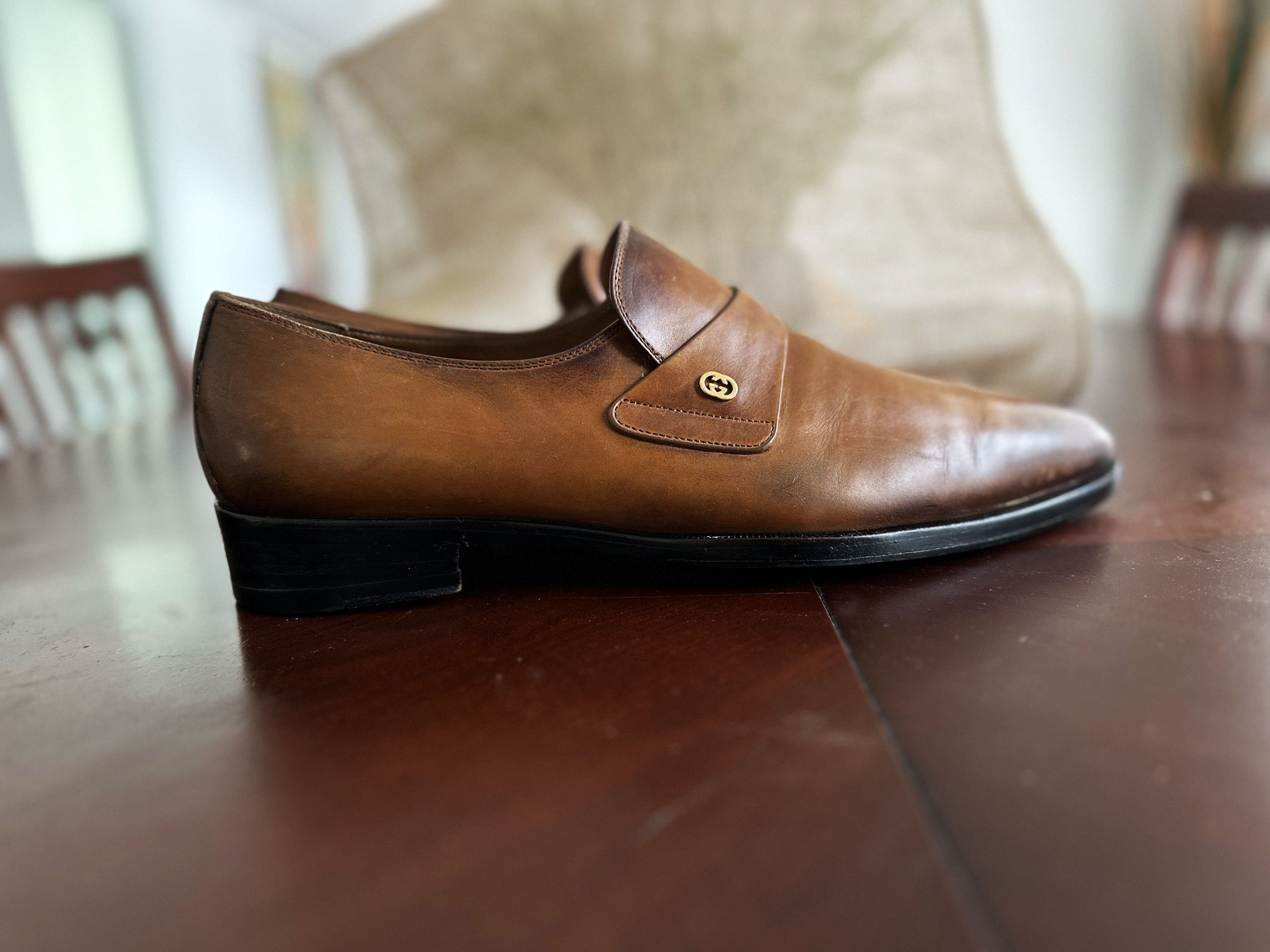 Gucci Gucci Calfskin Interlocking G Slip-On Loafers Size US 10 / EU 43 - 7 Thumbnail