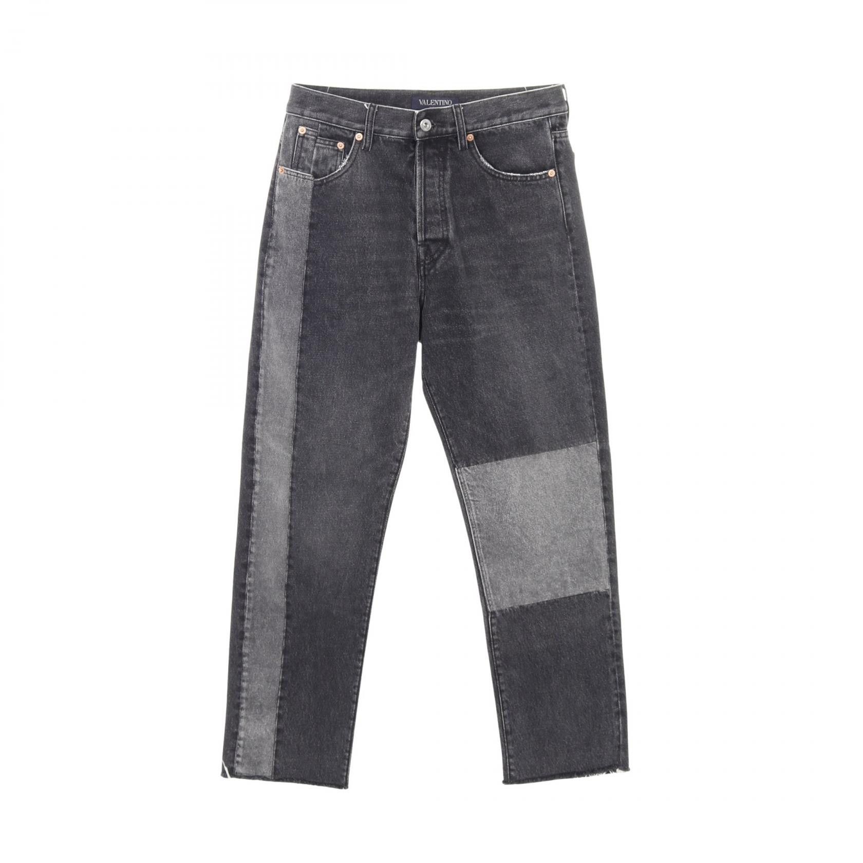 Valentino Valentino Valentino Cotton Denim Pants Textile Bottoms WV3DE01U7FU DUTY FREE for USA Size ONE SIZE - 1 Thumbnail