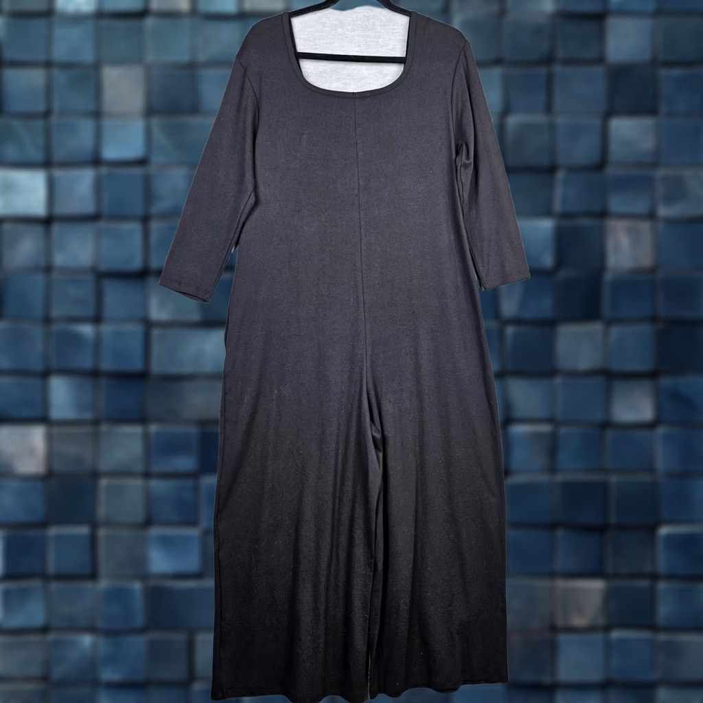 Vintage Alex & Harry Black Bree 3/4 Sleeve Wide Leg Jumpsuit Women's Size 2 NEW Size 26" / US 2 / IT 38 - 1 Thumbnail