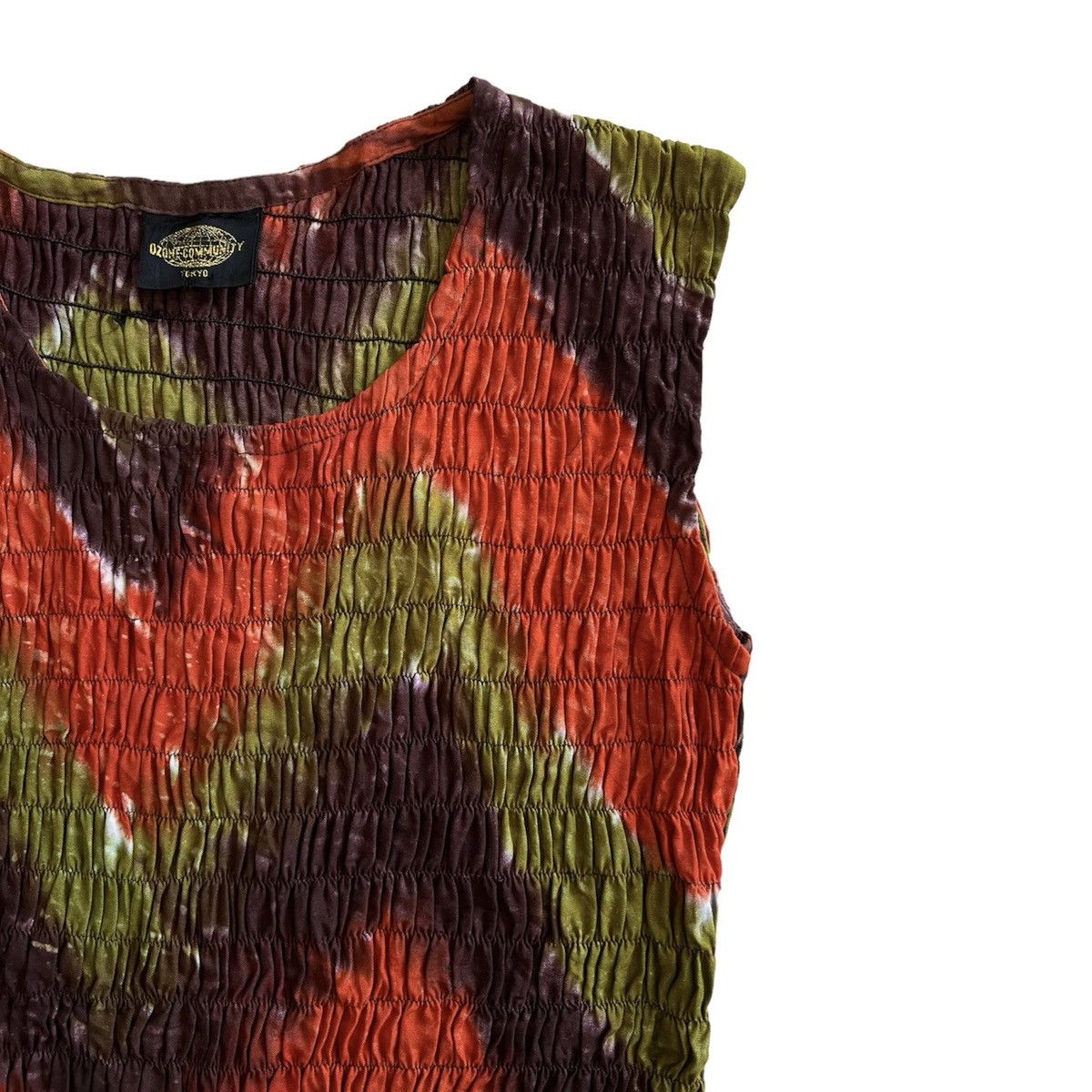 Hysteric Glamour OZONE COMMUNITY COLORFUL PLEATS TANK TOP Size S / US 4 / IT 40 - 2 Thumbnail