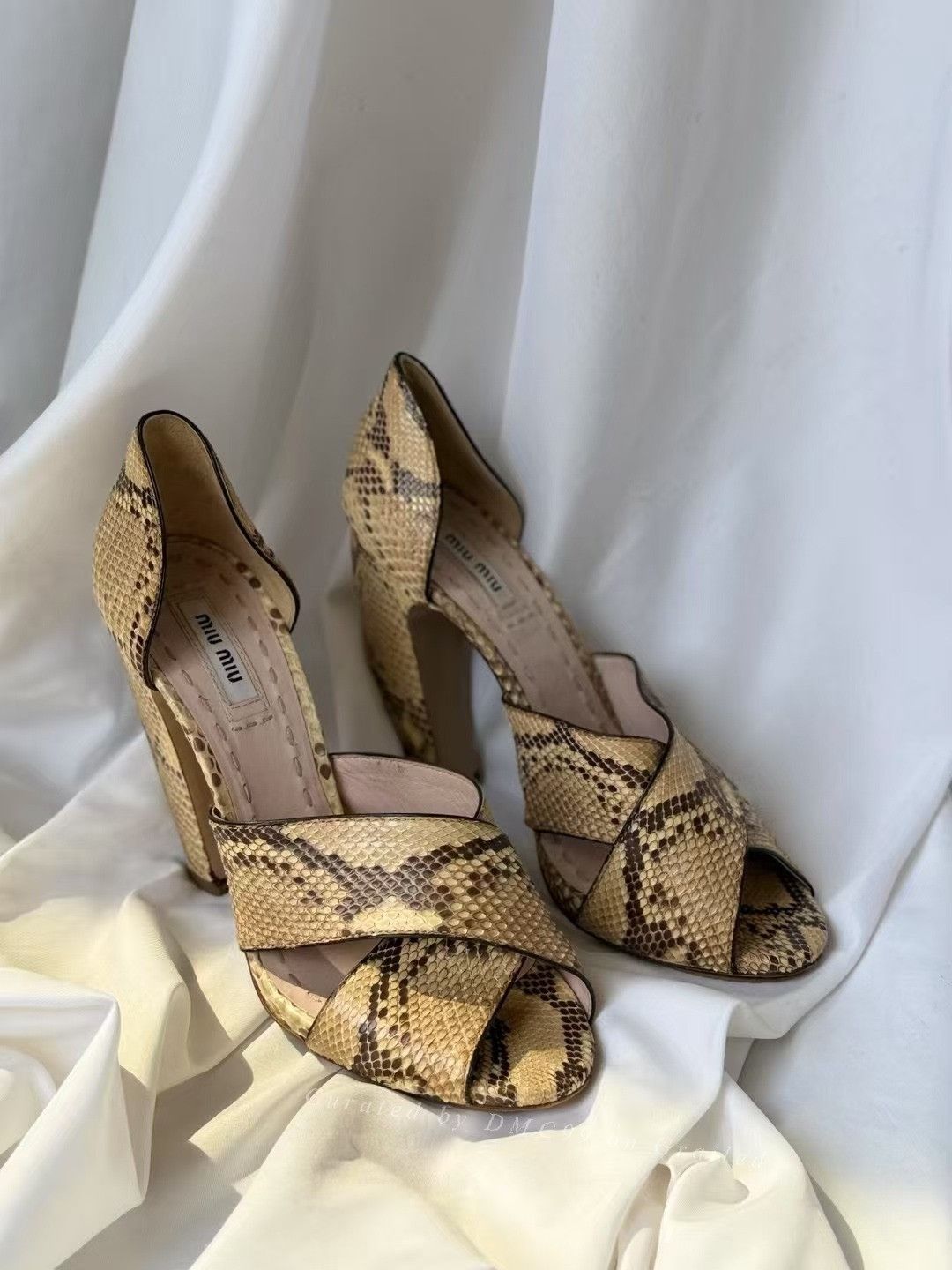 Miu Miu Miumiu Snake Skin High Heels Size US 6.5 / IT 36.5 - 1 Thumbnail