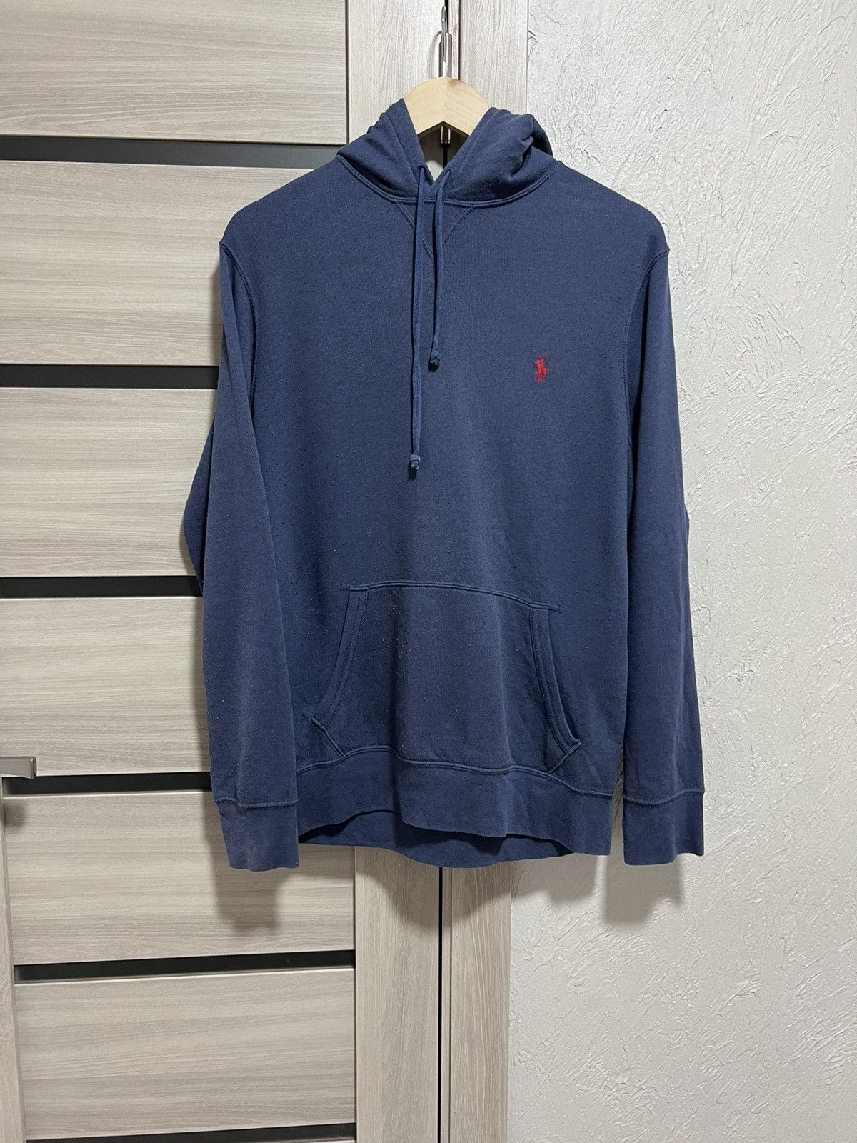 Vintage Polo Ralph Lauren Fleece Hoodie Blue Hooded M Size Size US M / EU 48-50 / 2 - 15 Thumbnail