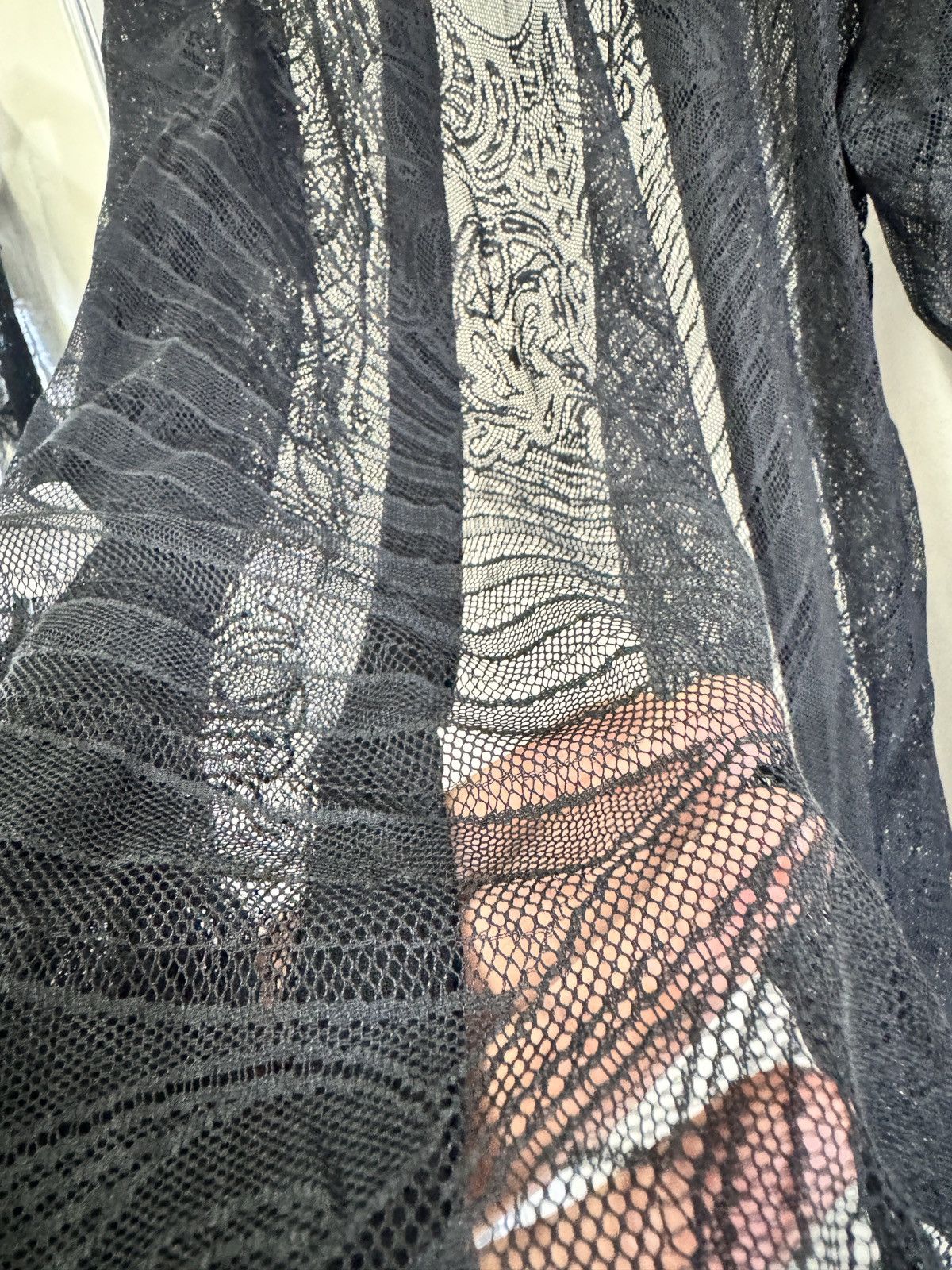 Versace SS12 Runway Lace Shirt Black Medusa French Lace Sheer 38 Size US M / EU 48-50 / 2 - 17 Thumbnail