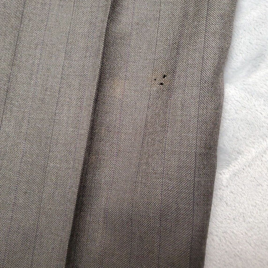 Haggar VINTAGE Haggar Pants Men 34x30 Gray Wool Blend Pleated Gentleman Fit Dress Retro Size US 34 / EU 50 - 5 Thumbnail