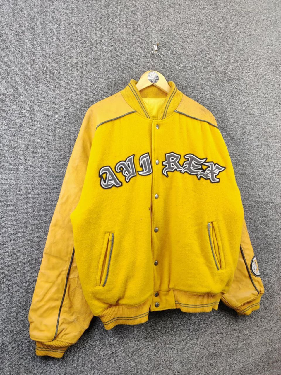 Avirex Vintage 90s Avirex Reversible Wool Varsity Leather Jacket Size US M / EU 48-50 / 2 - 7 Thumbnail