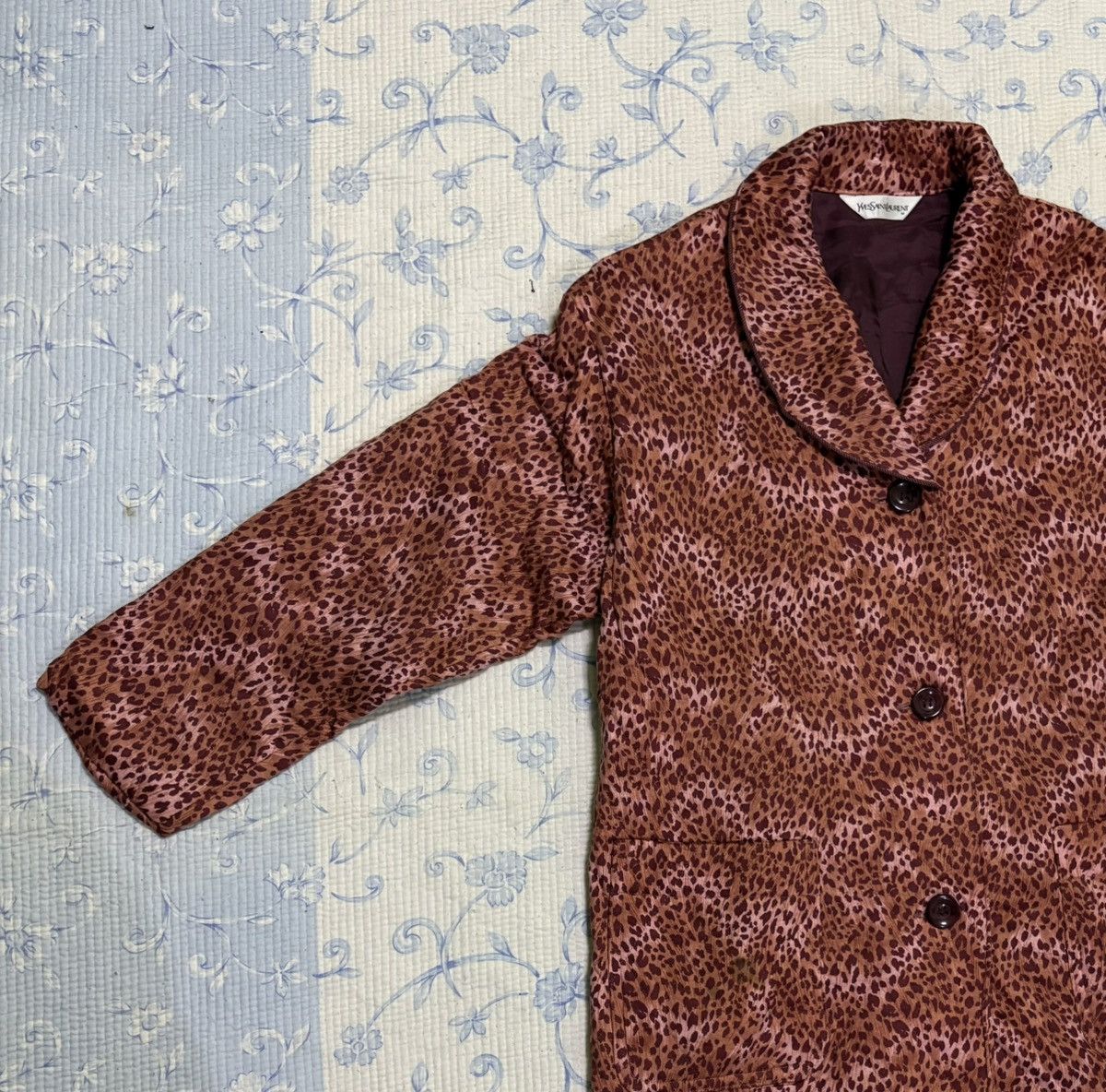 Yves Saint Laurent Yves Saint Laurent Leopard Long Jacket Size US M / EU 48-50 / 2 - 2 Thumbnail