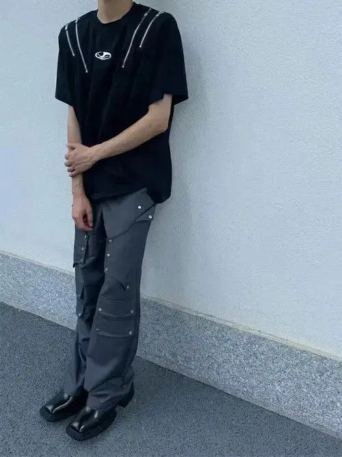 Designer × Vintage function utility flared cargo pants Size US 31 - 3 Thumbnail
