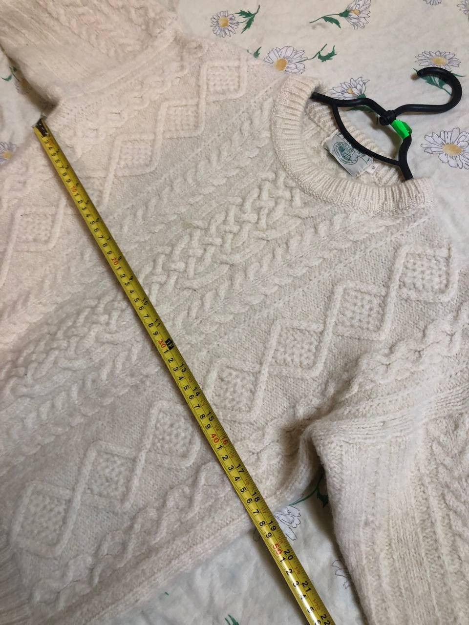 Vintage Vintage Blarney Cream Chunky Fisherman Knit Sweater Size M / US 6-8 / IT 42-44 - 7 Thumbnail