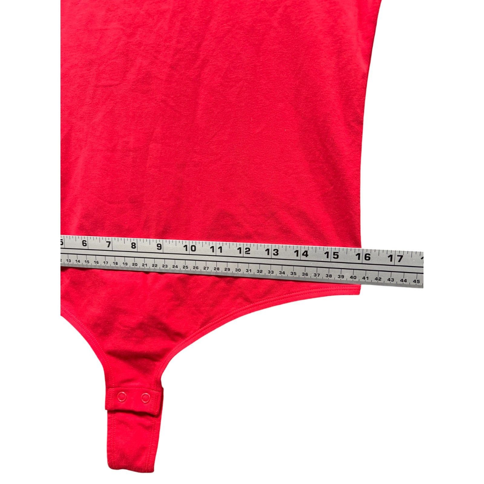 Other Auden - Women's Cotton Bodysuit - Red - Extra Large Size ONE SIZE - 7 Thumbnail