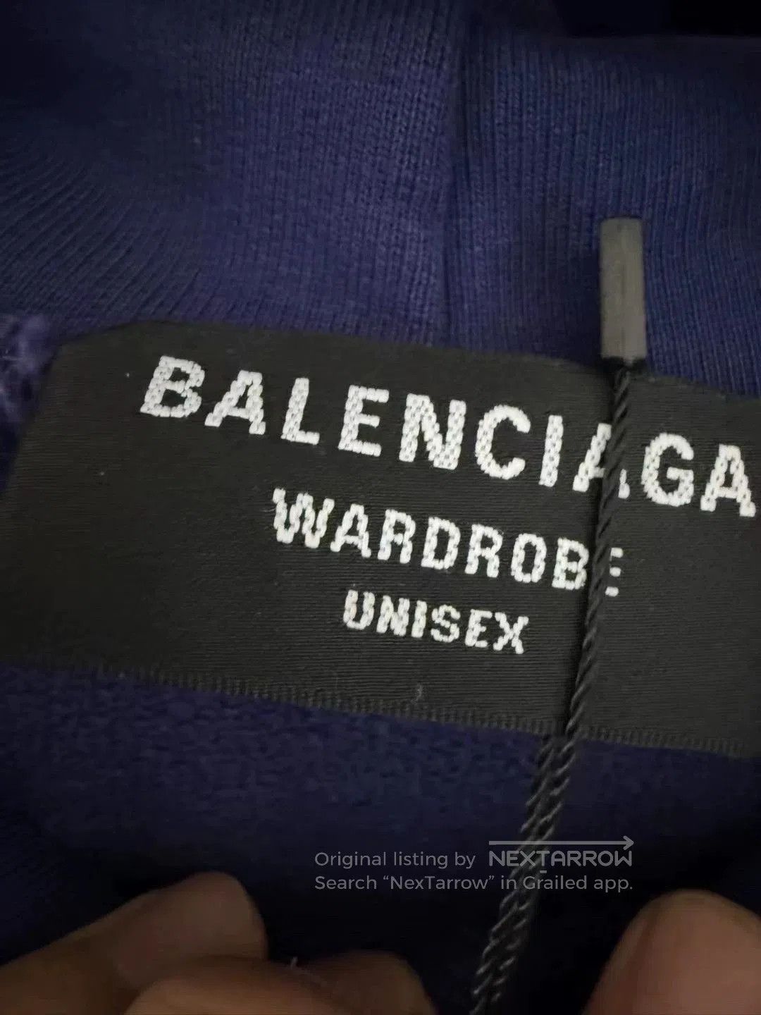 Balenciaga Balenciaga Blue Coke Embroidery Hoodie. Size US L / EU 52-54 / 3 - 4 Thumbnail