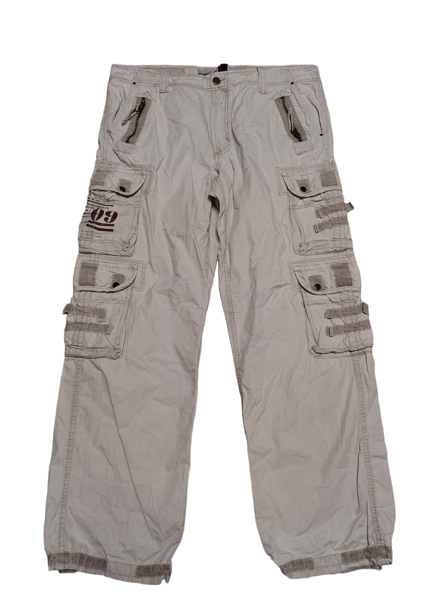 Japanese Brand FANTASTIC MULTIPOCKET CARGO MILITARY AVANTGARDE PANTS JPNS Size US 42 / EU 58 - 1 Thumbnail
