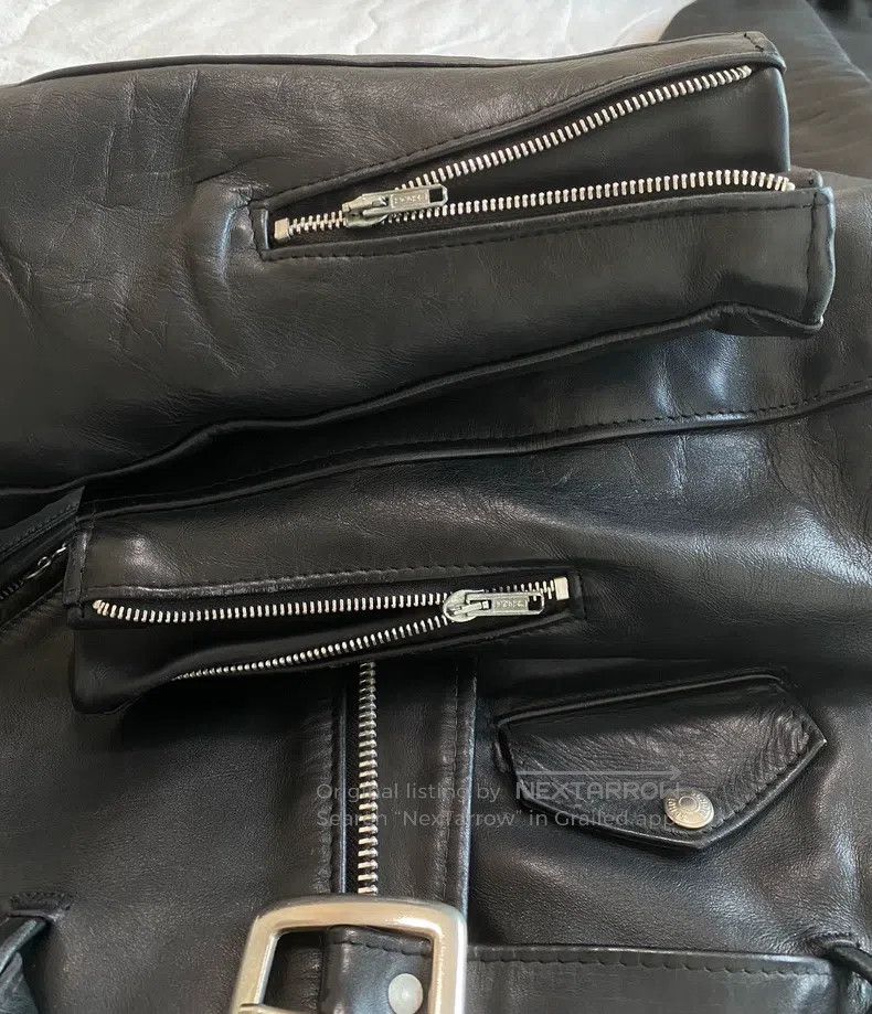 Schott Schott 618 Leather Jacket Size US XXS / EU 40 - 6 Thumbnail