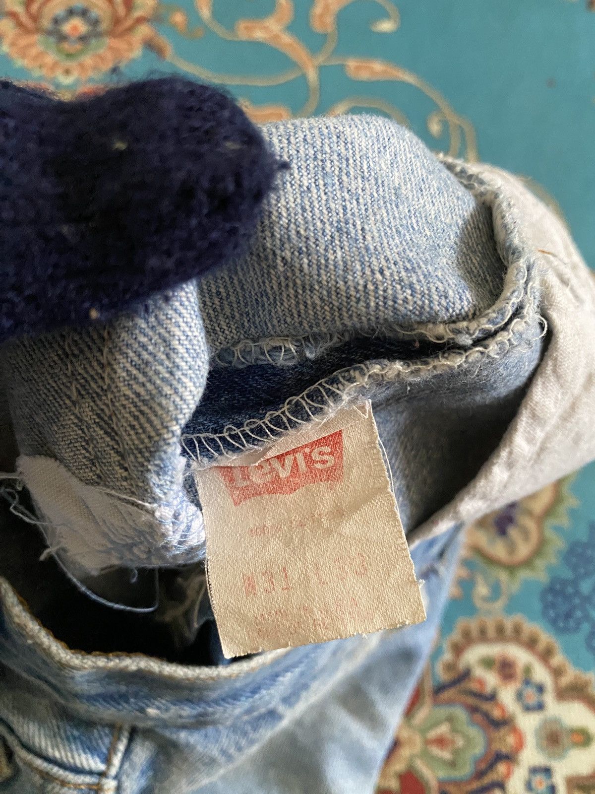 Levi's Vintage Levi’s 501xx Distressed Patchwork Splatter Denim Size US 29 - 17 Thumbnail