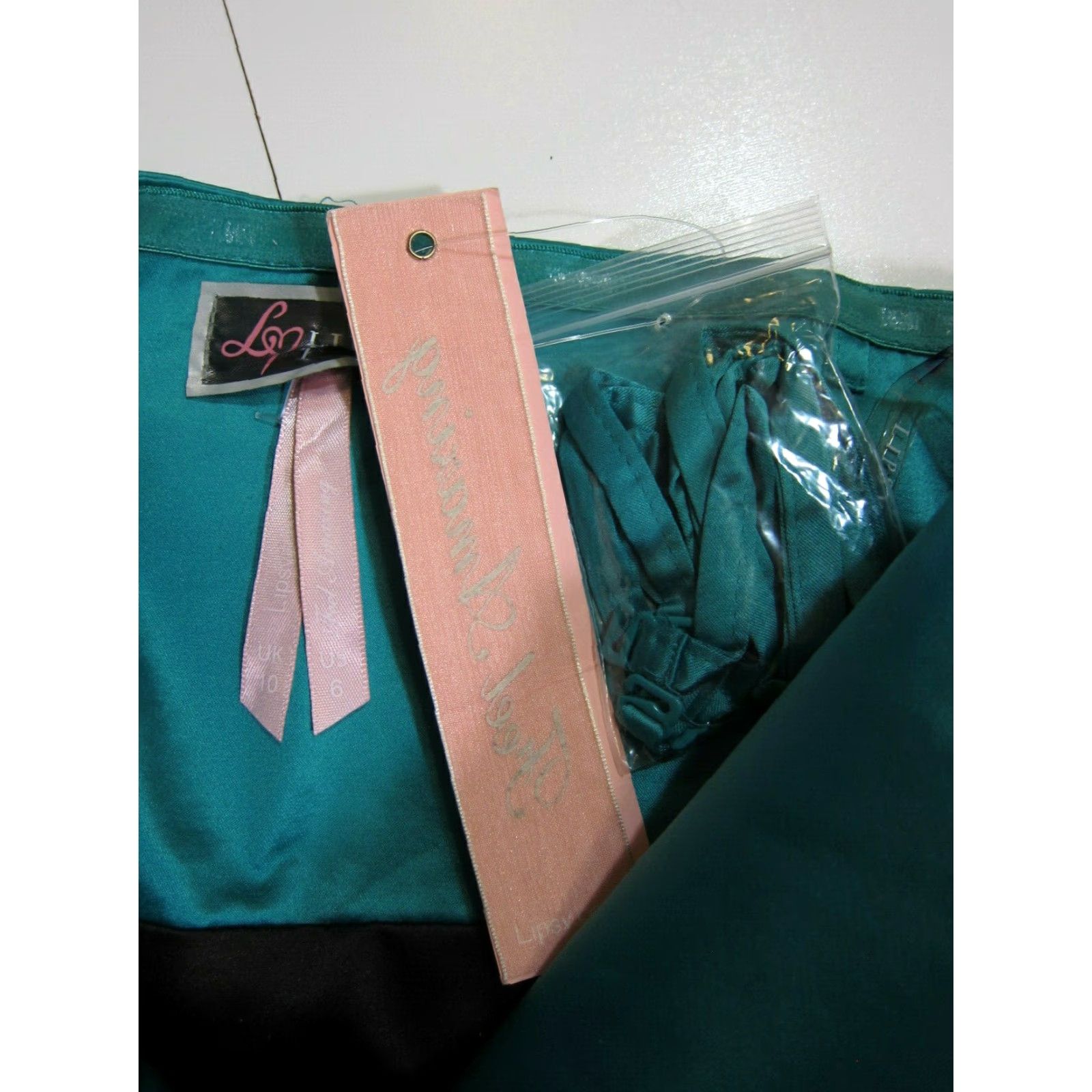 Vintage NWT Lipsy London Green Purple Black Strapless Sweatheart Cocktail Dress Women 6 Size M / US 6-8 / IT 42-44 - 4 Thumbnail