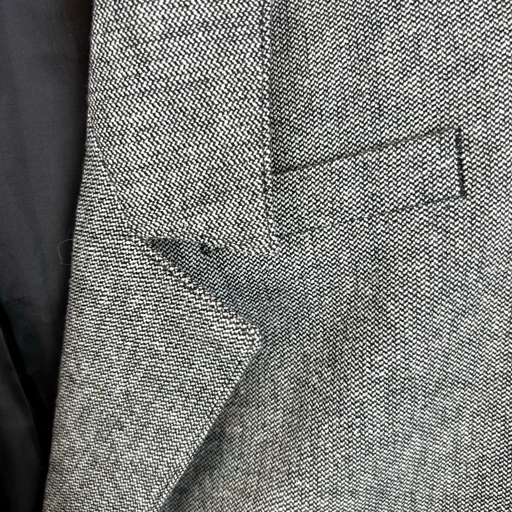 Vintage Chicos Blazer Woman M Grey Wool Blend Academia Retro Old Money Preppy Size M / US 6-8 / IT 42-44 - 5 Thumbnail