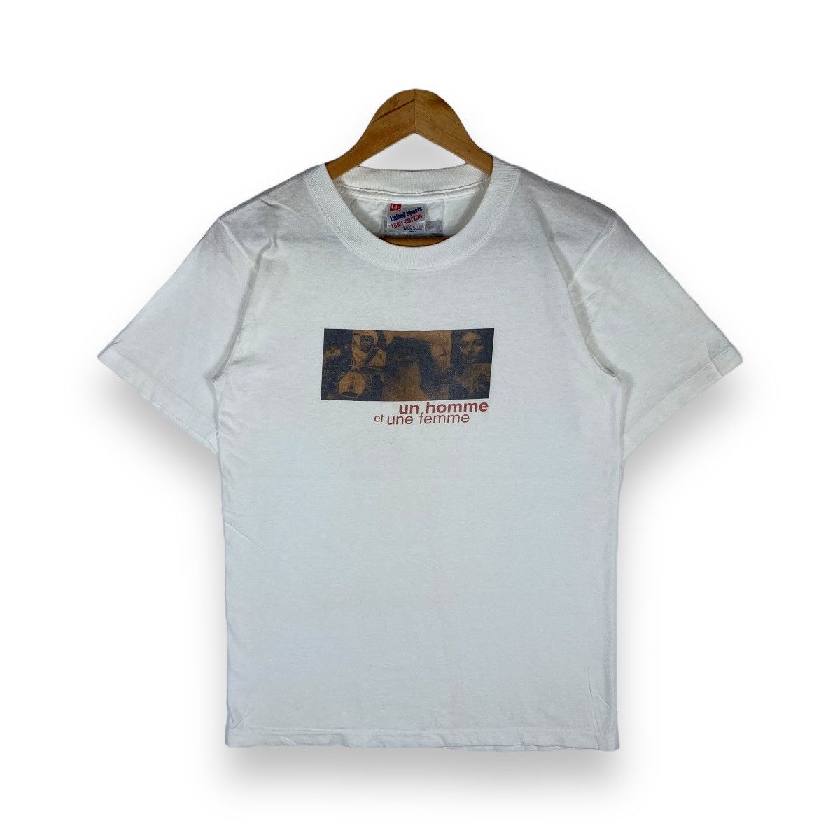 Vintage VINTAGE A MAN AND A WOMAN FRANCE CLASSIC ROMANCE DRAMA TEE Size US S / EU 44-46 / 1 - 1 Thumbnail