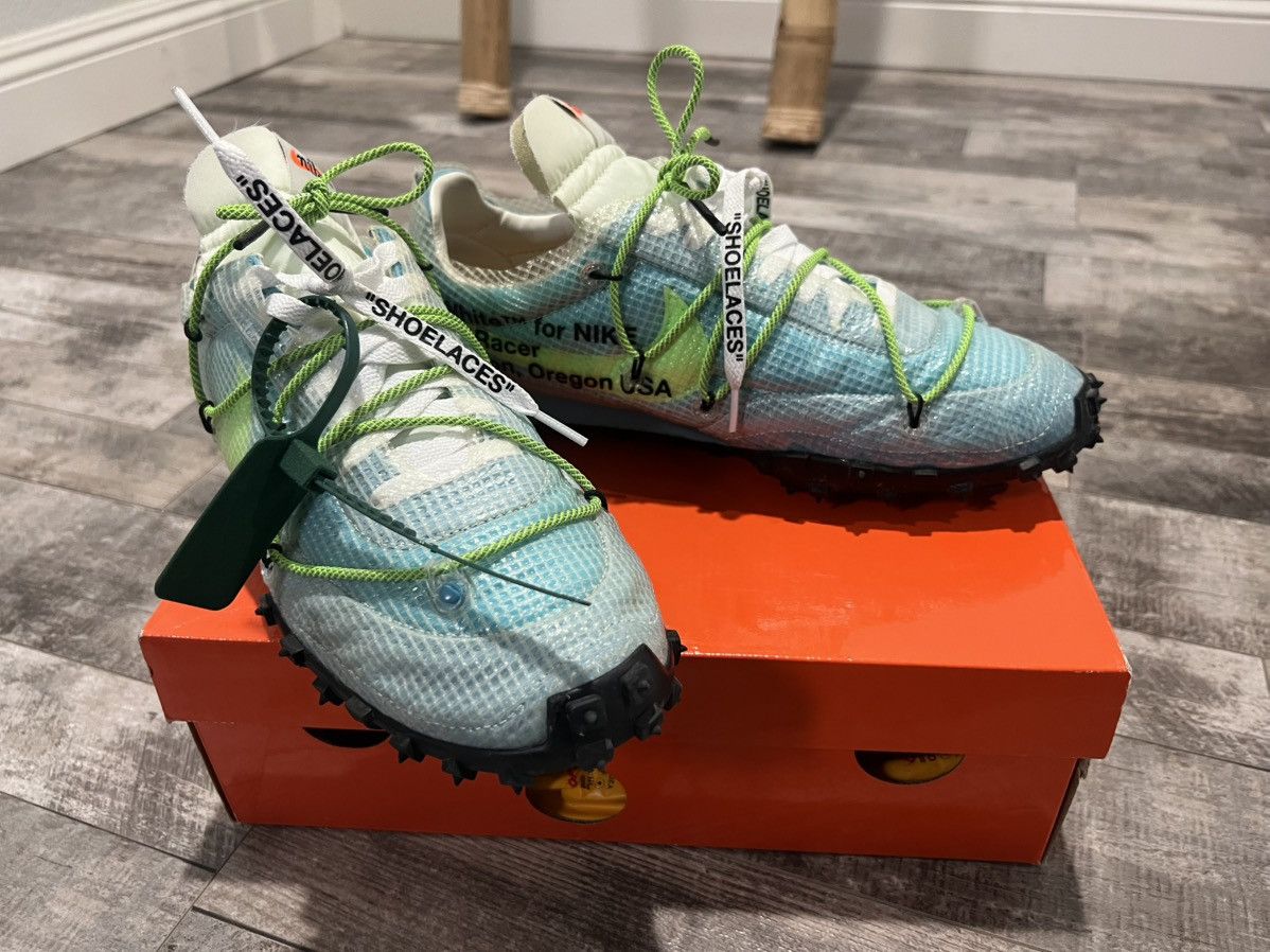 Nike × Off-White W WAFFLE RACER / OW Size US 10.5 / EU 43-44 - 2 Thumbnail