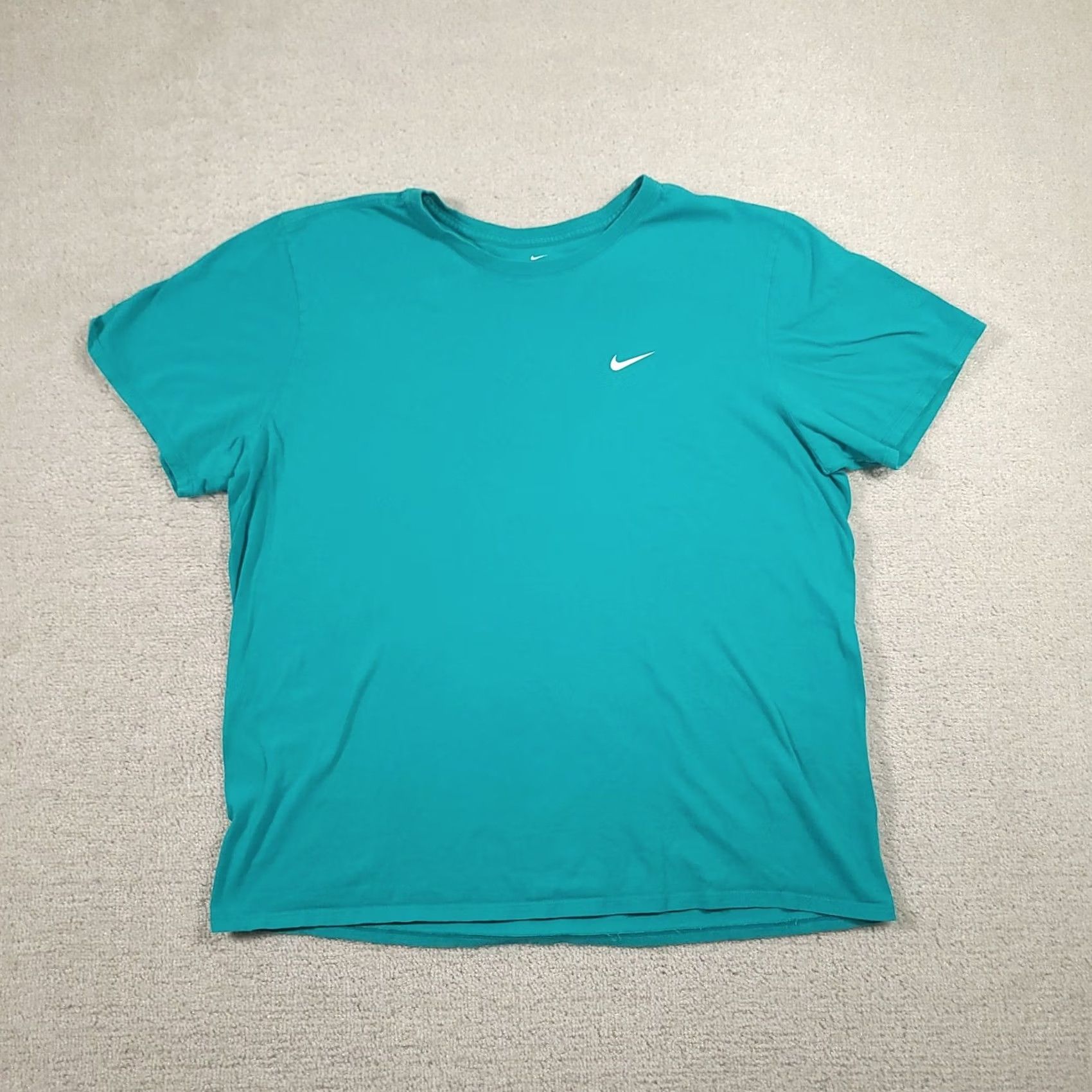 Nike Nike Shirt Mens XL Teal Swoosh Graphic The Nike Tee Athletic Crewneck Sports Shirt Mens XL Teal Swoosh Graphic The Nike Tee Athletic Crewneck Sports Size US XL / EU 56 / 4 - 2 Thumbnail